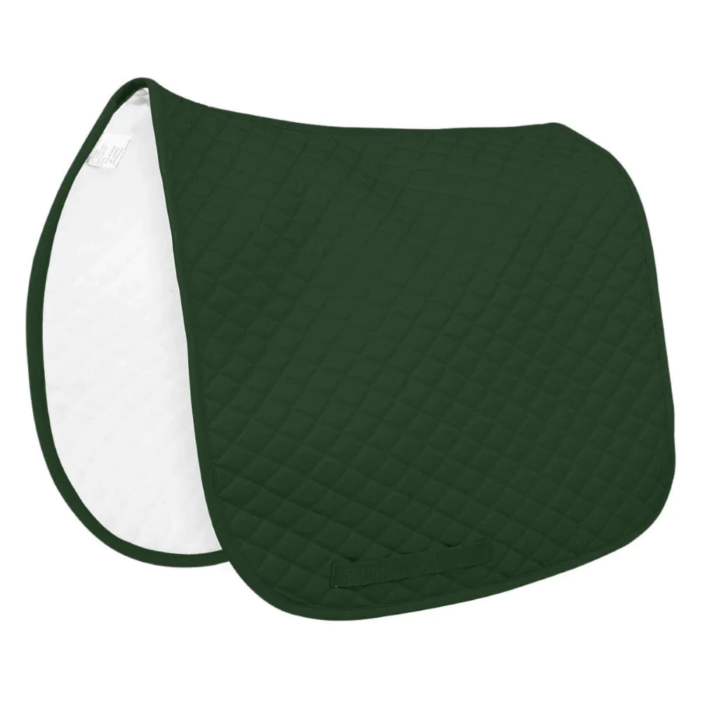 Tuffrider Basic Dressage Saddle Pad - Hunter Green