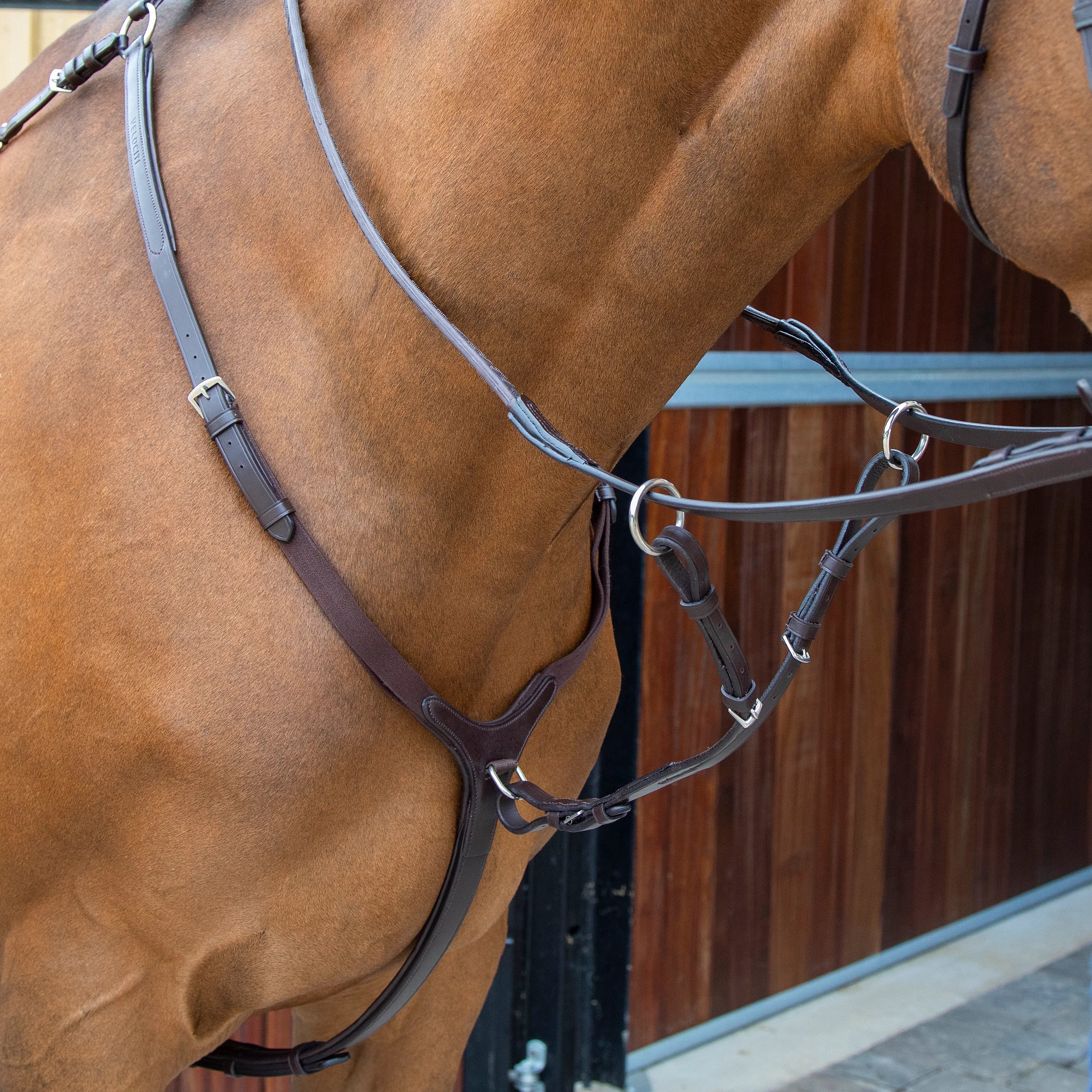 Shires Lusso Breastplate - Havana