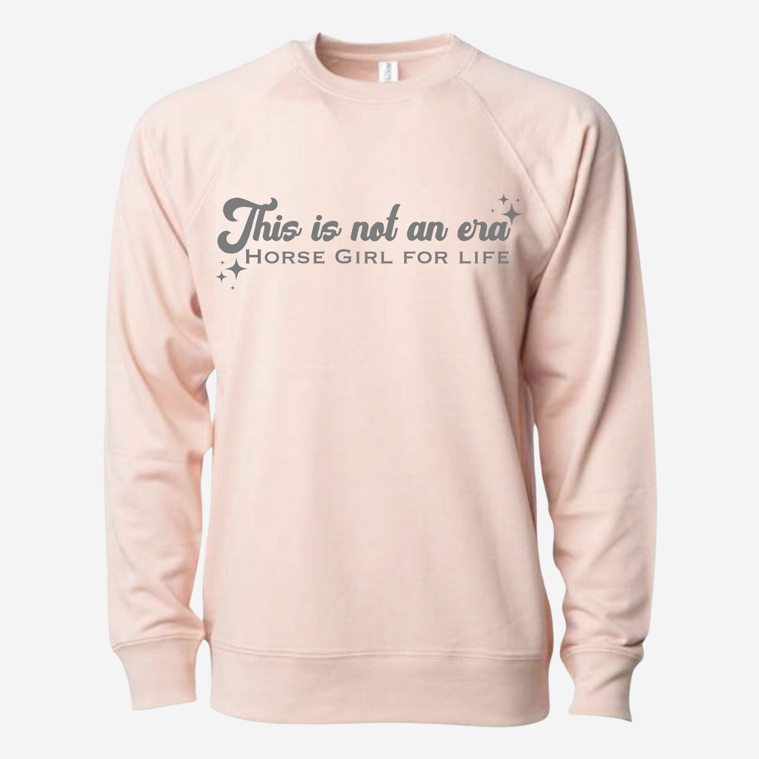 Equine & Design Horse Girl Era Sweatshirt - Pink