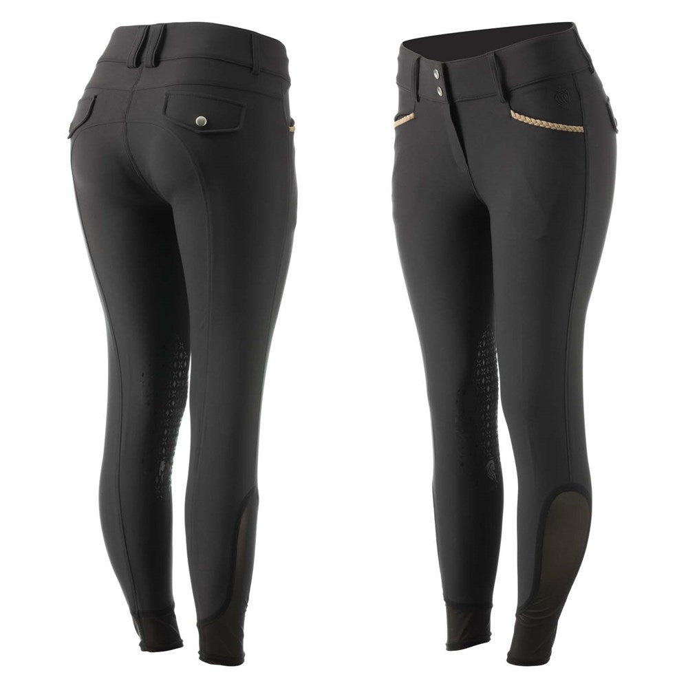 Equinavia Madeleine Womens Knee Patch Breeches - Black