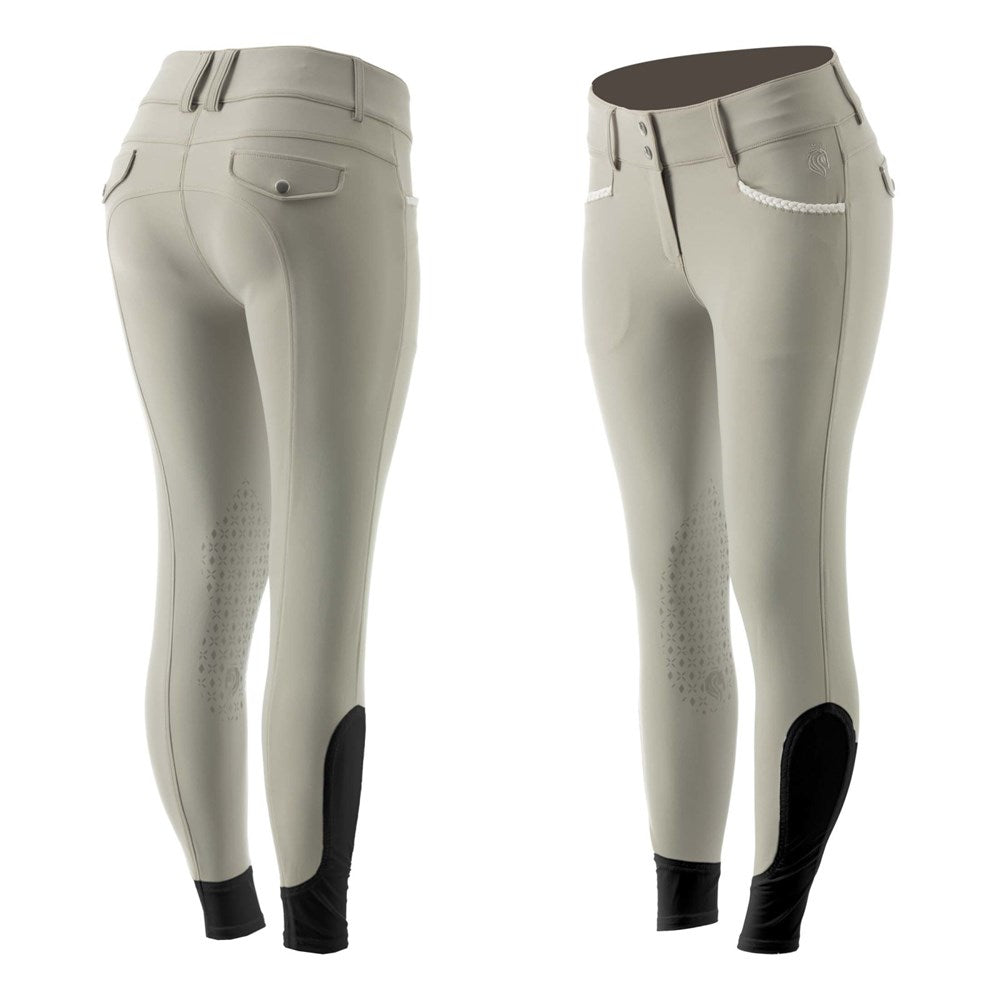 Equinavia Madeleine Womens Knee Patch Breeches - Paloma Tan