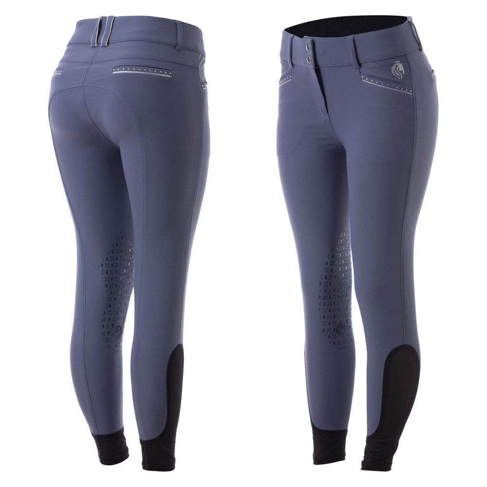 Equinavia Victoria Womens Silicone Knee Patch Breeches - Twilight Blue