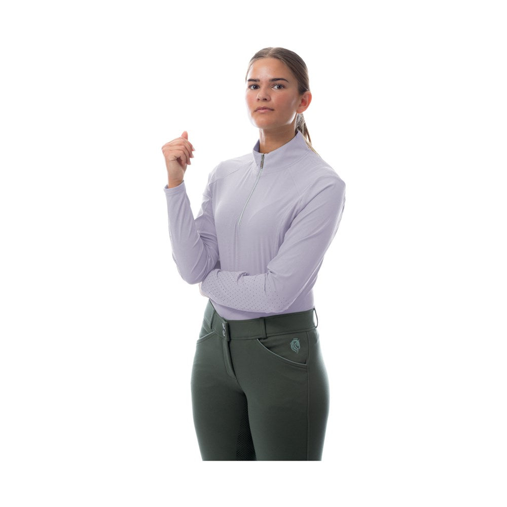 Equinavia Alexandra Womens Ribbed Training Shirt - Lilac