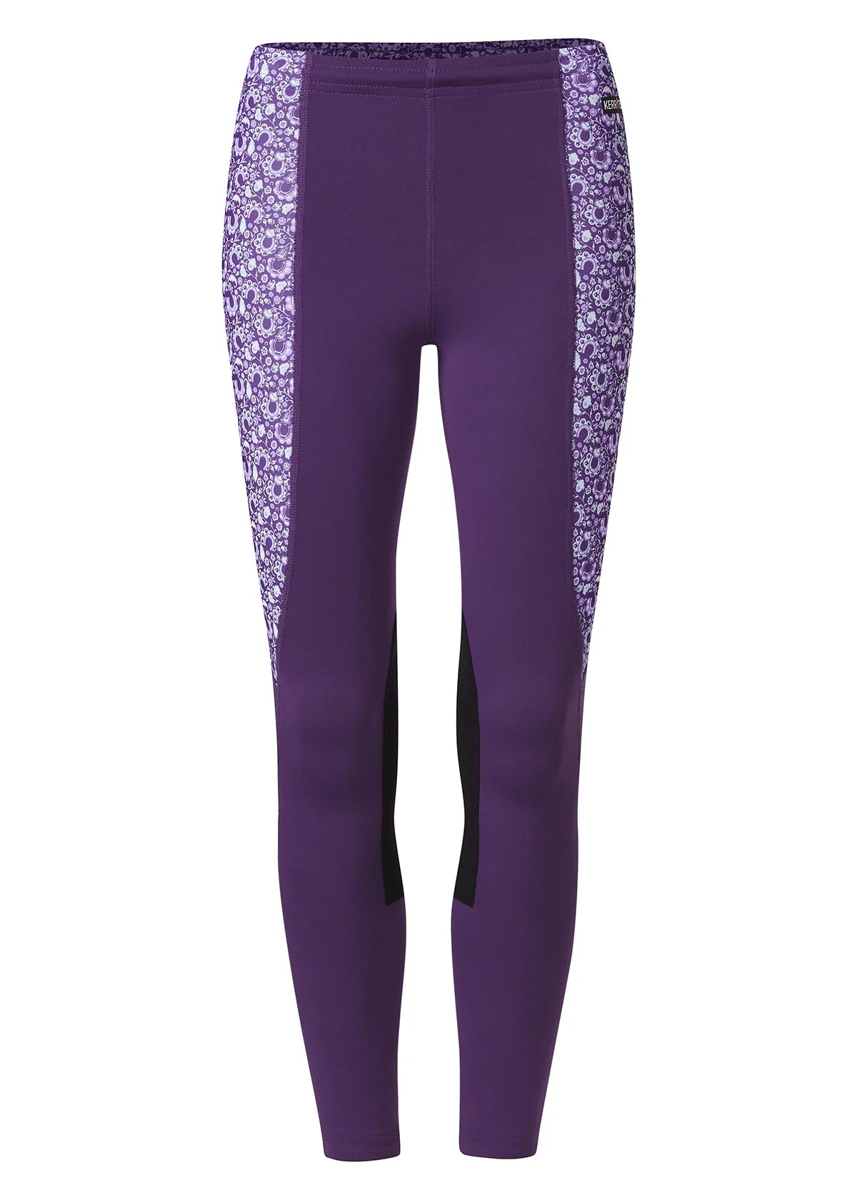 Kerrits Kids Performance Riding Tights - Huckleberry/ Iris Make Your Luck