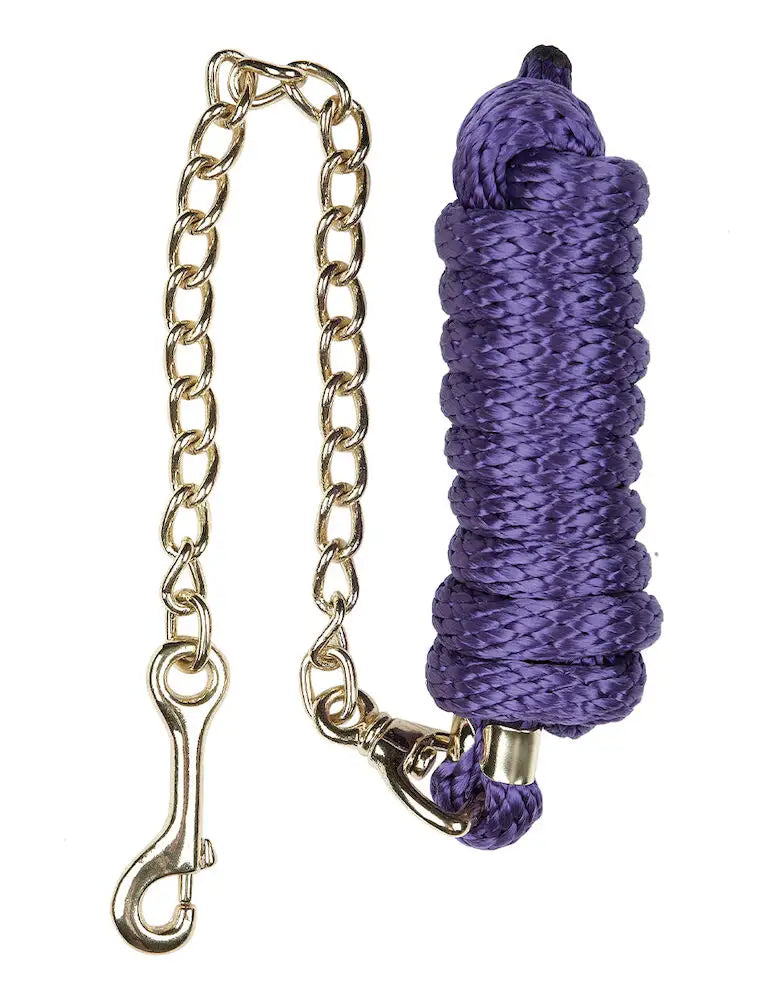 Roma Continental Lead With Chain - Purple