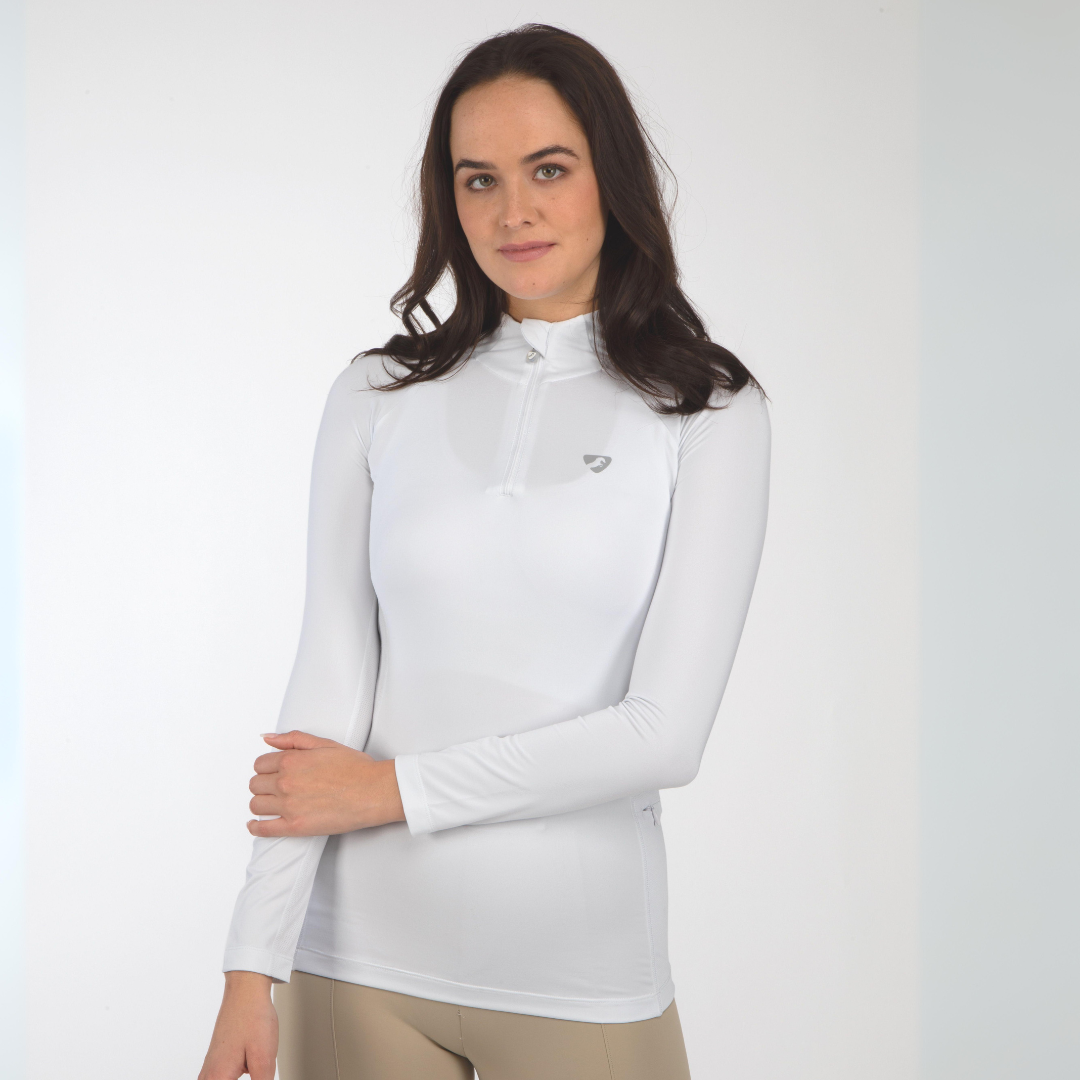 Aubrion Newbury Long Sleeve Sun Shirt BOGO SALE - White