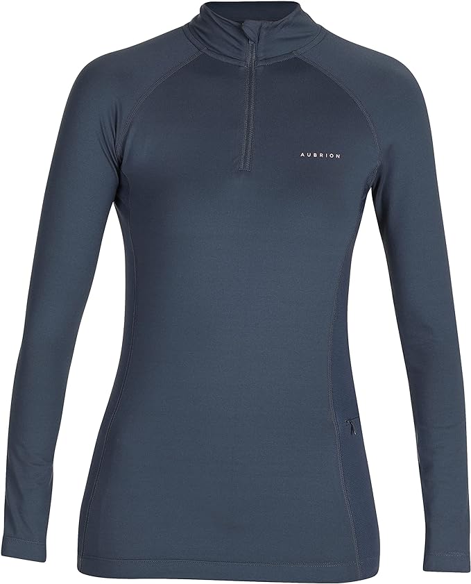 Aubrion Revive Ladies Long Sleeve Sun Shirt BOGO SALE - Navy