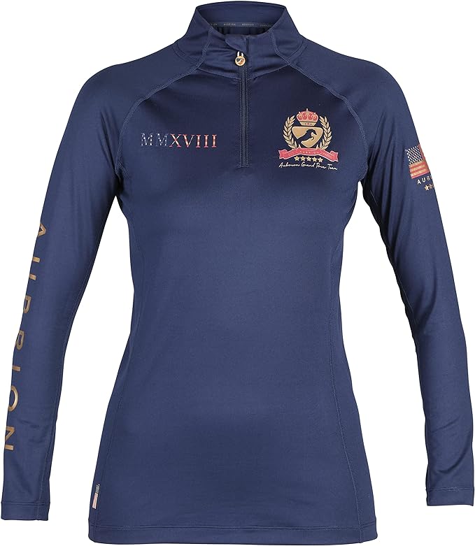 Aubrion Team Long Sleeve Base Layer BOGO SALE - Navy