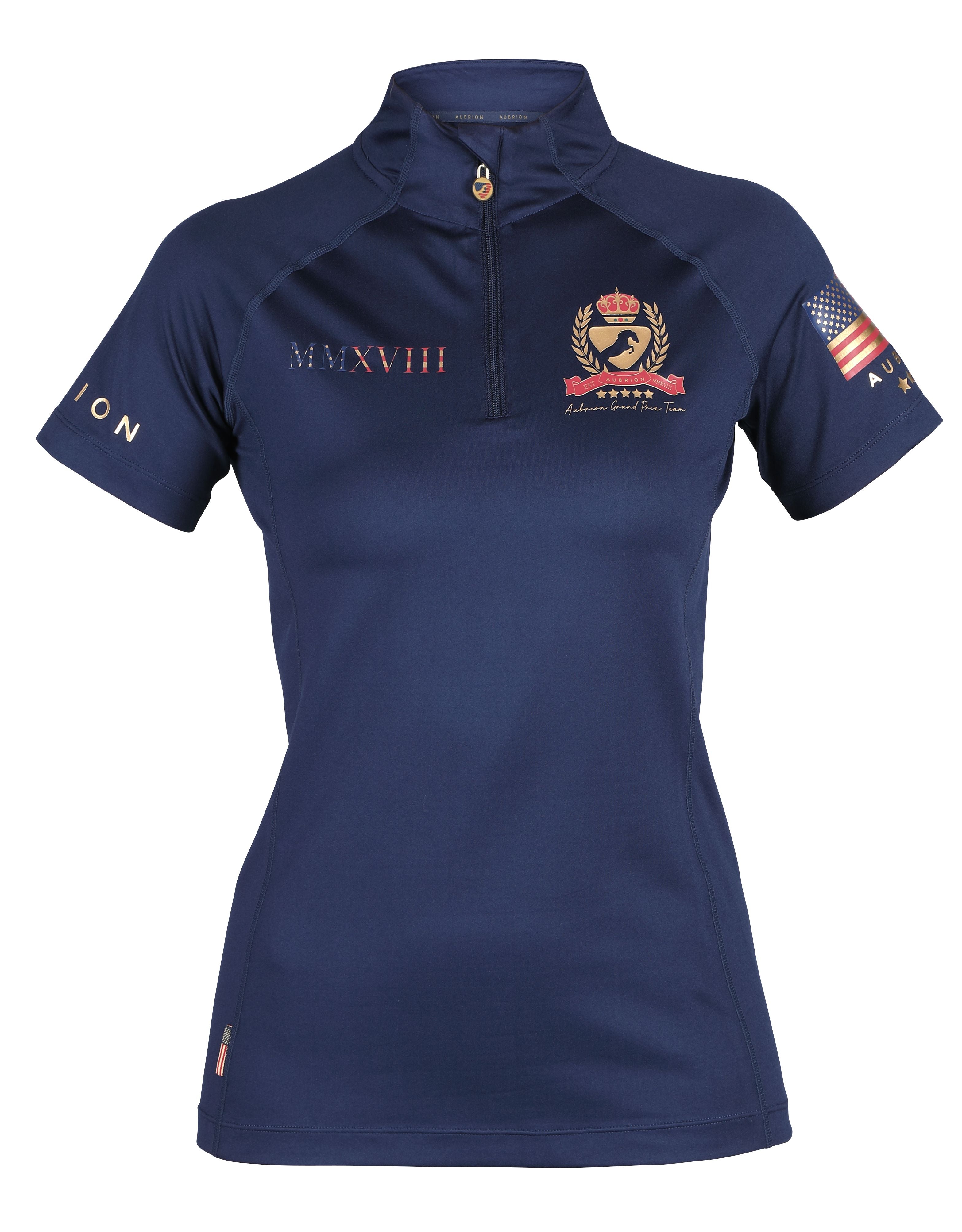 Aubrion Team Short Sleeve Base Layer BOGO SALE - Navy