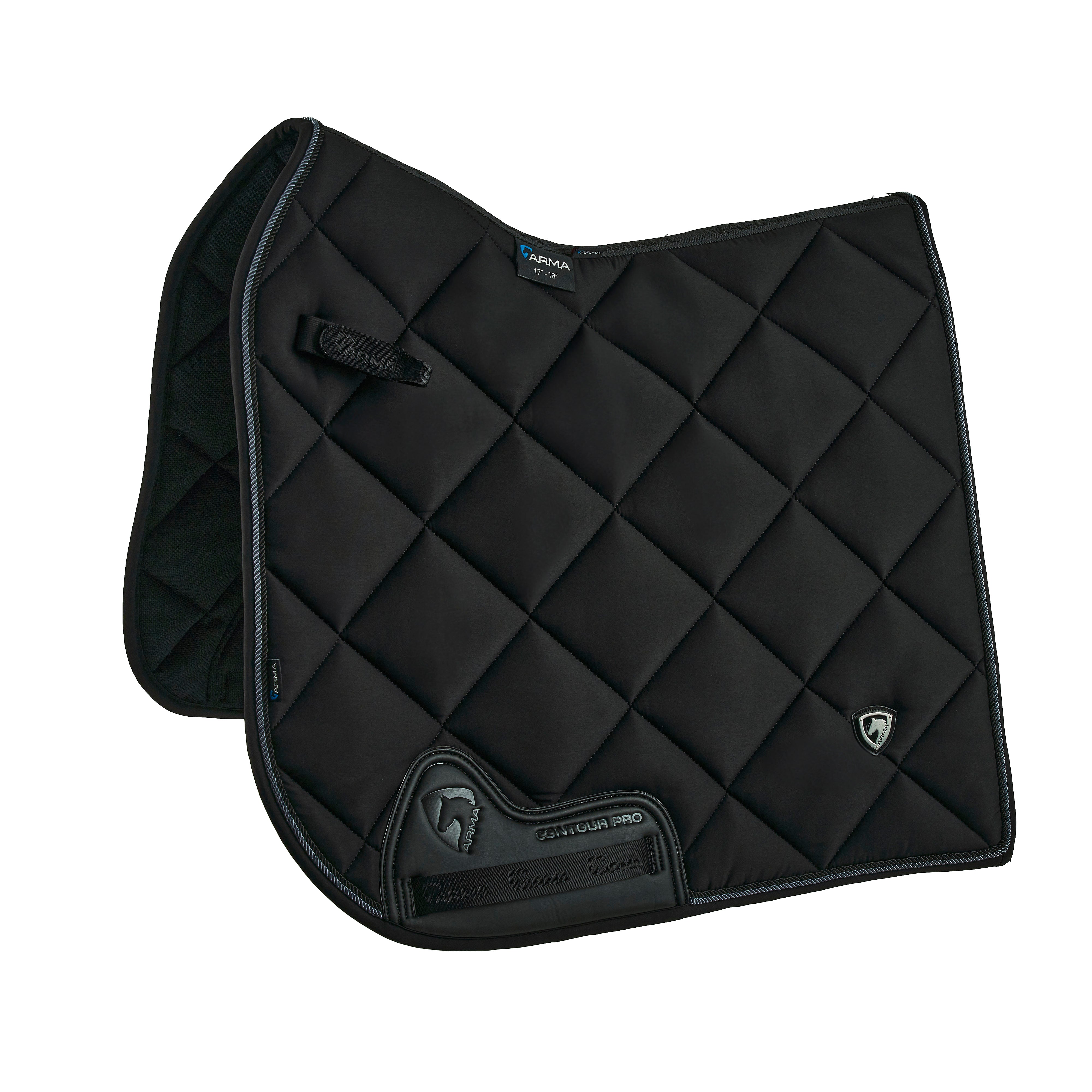 Arma Matte Dressage Saddle Pad - Black