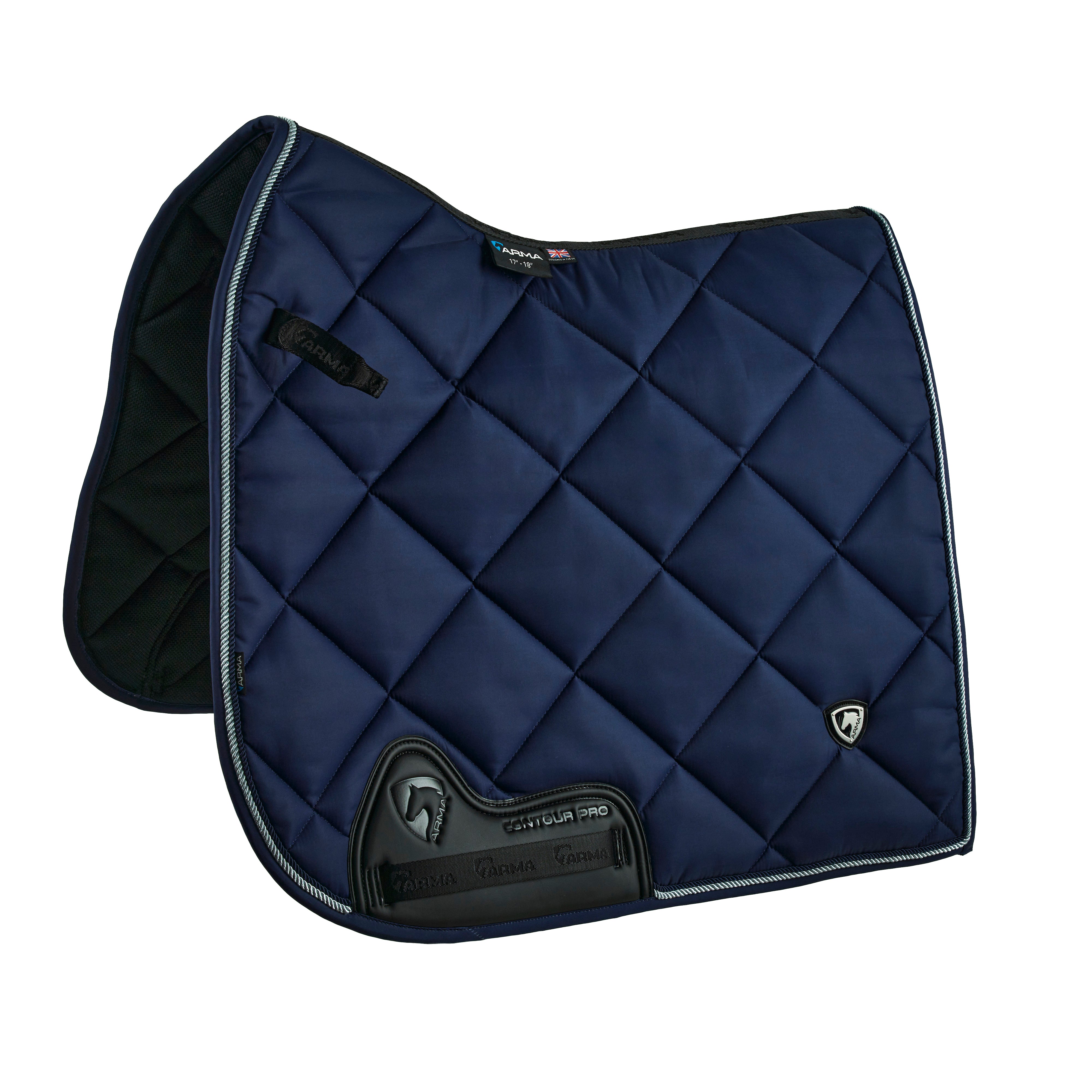 Arma Matte Dressage Saddle Pad - Navy