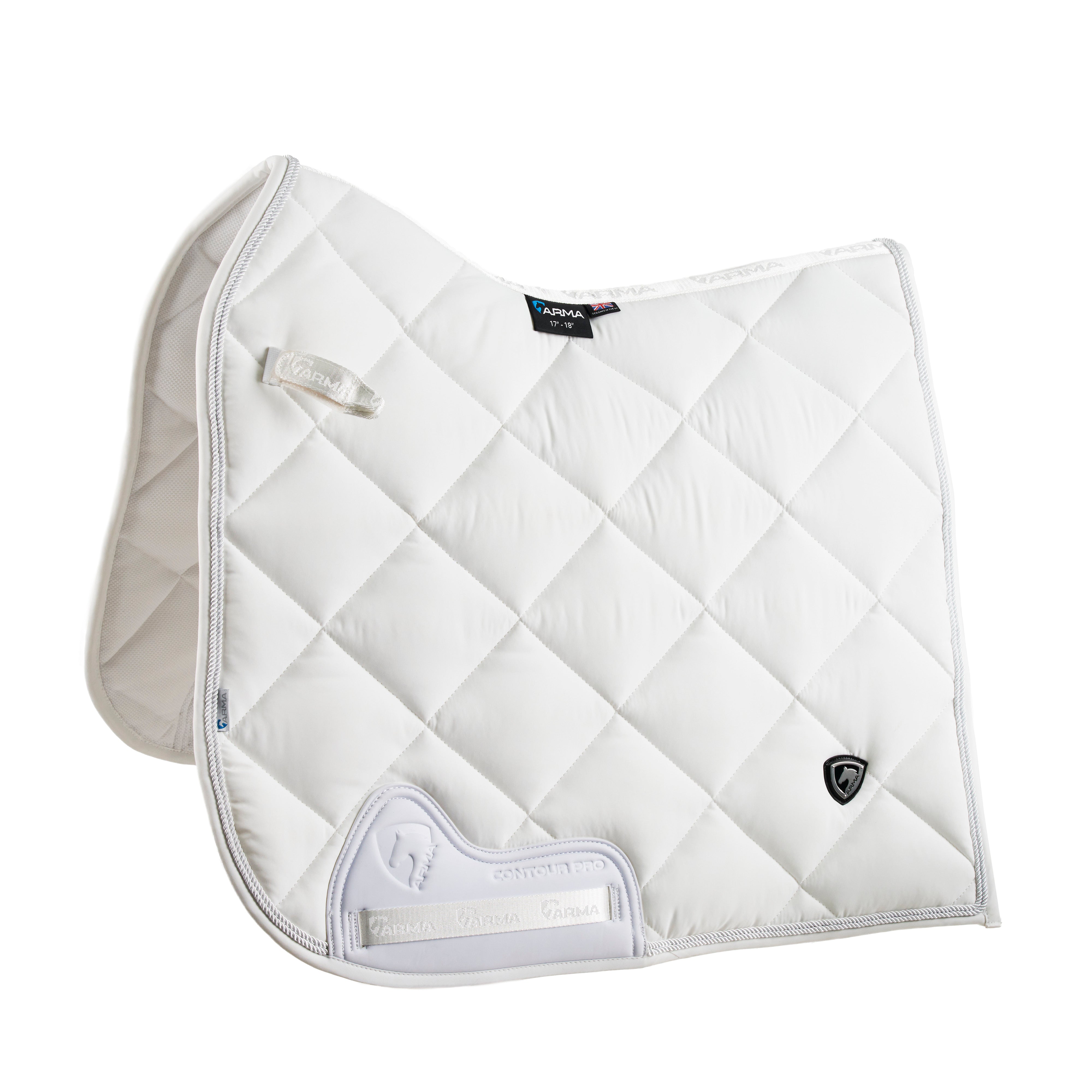 Arma Matte Dressage Saddle Pad - White