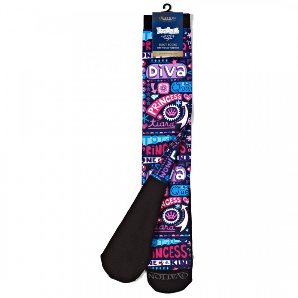 Ovation FootZees Boot Socks - Divine Diva