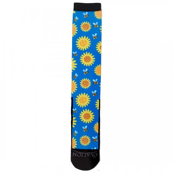 Ovation FootZees Boot Socks - Sunflowers & Bumble Bees