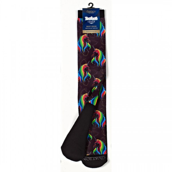 Ovation FootZees Boot Socks - Unicorn Shadow