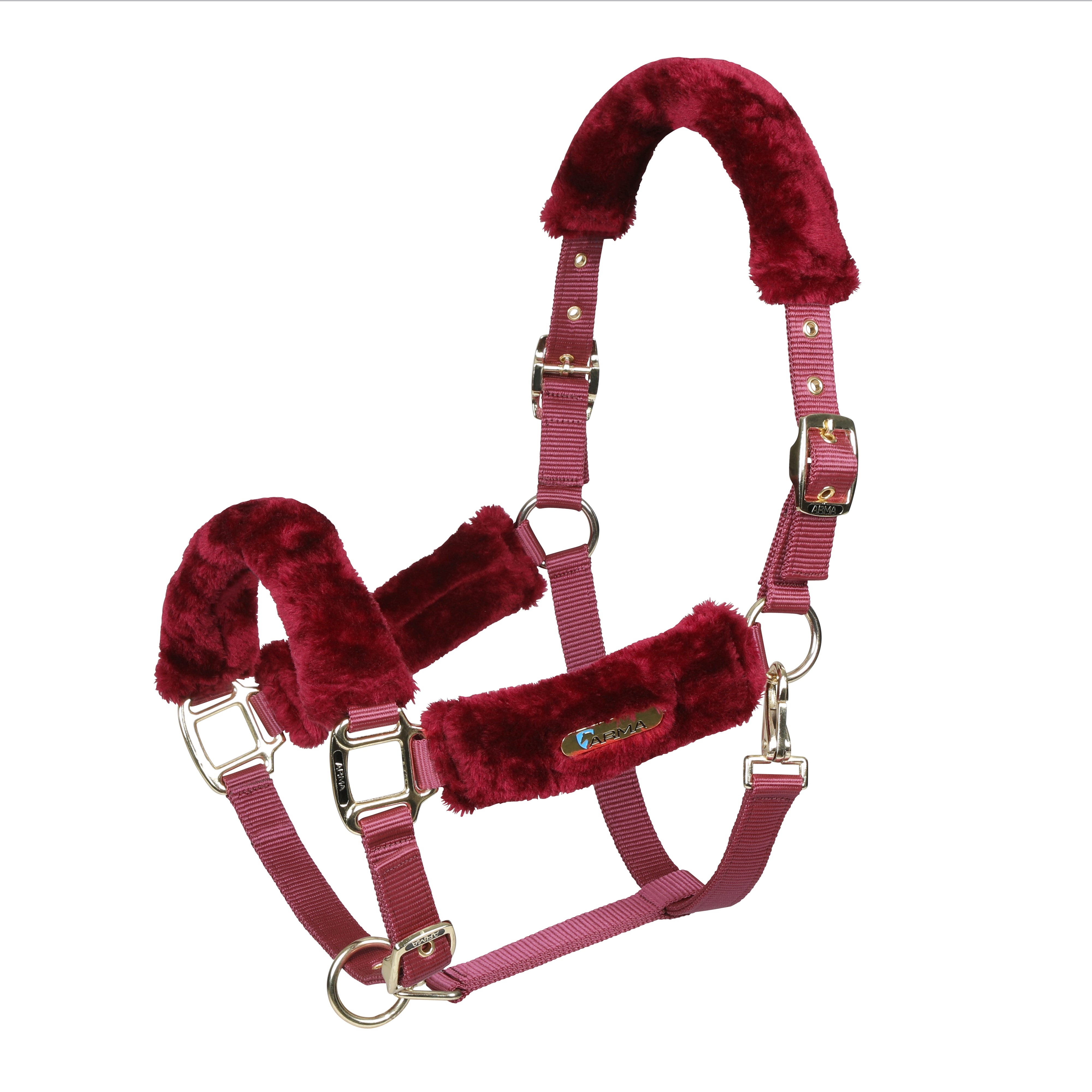 Arma Fleece Headcollar - Burgundy