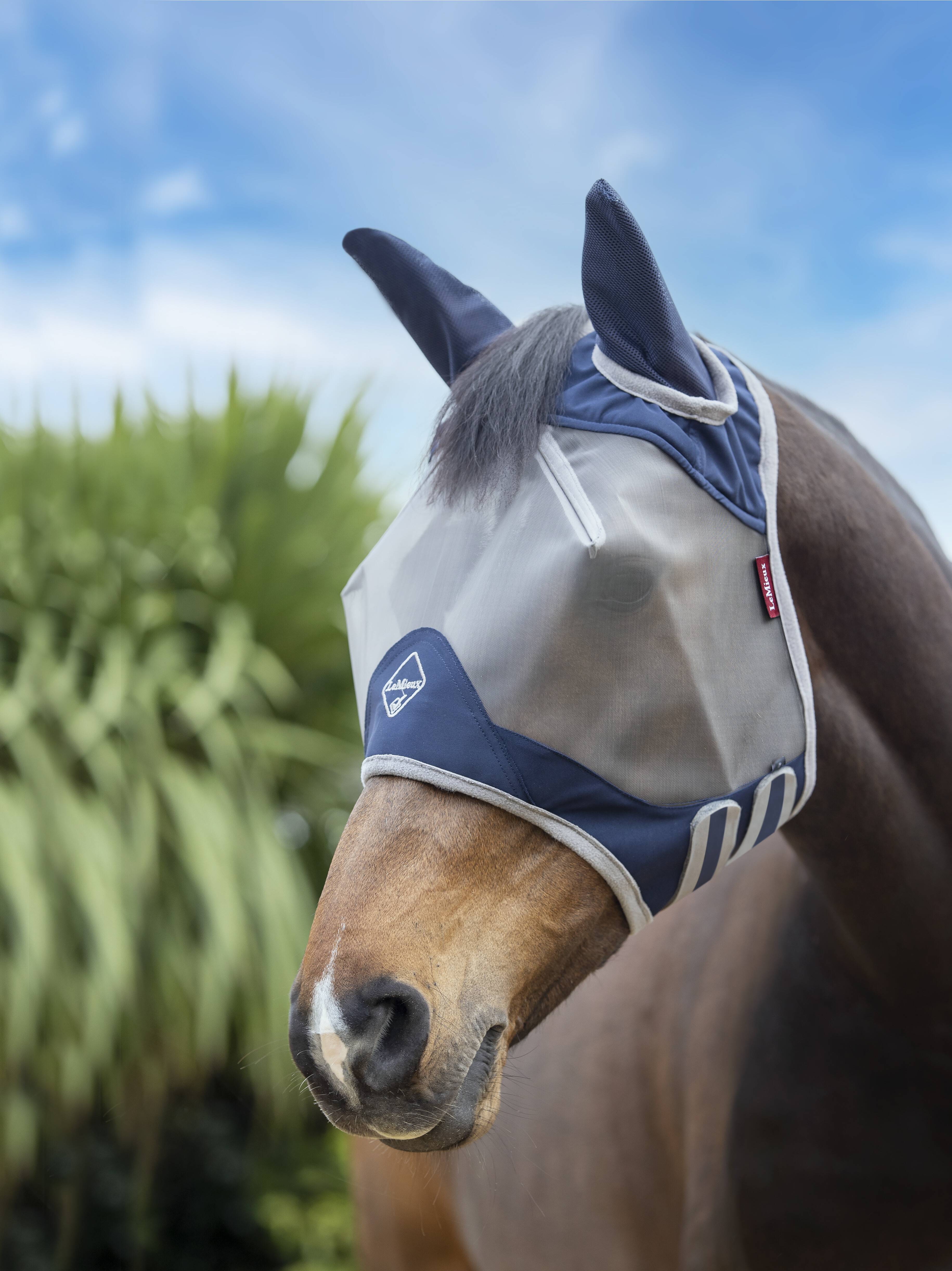 LeMieux ArmourShield Pro Half Fly Mask - Navy