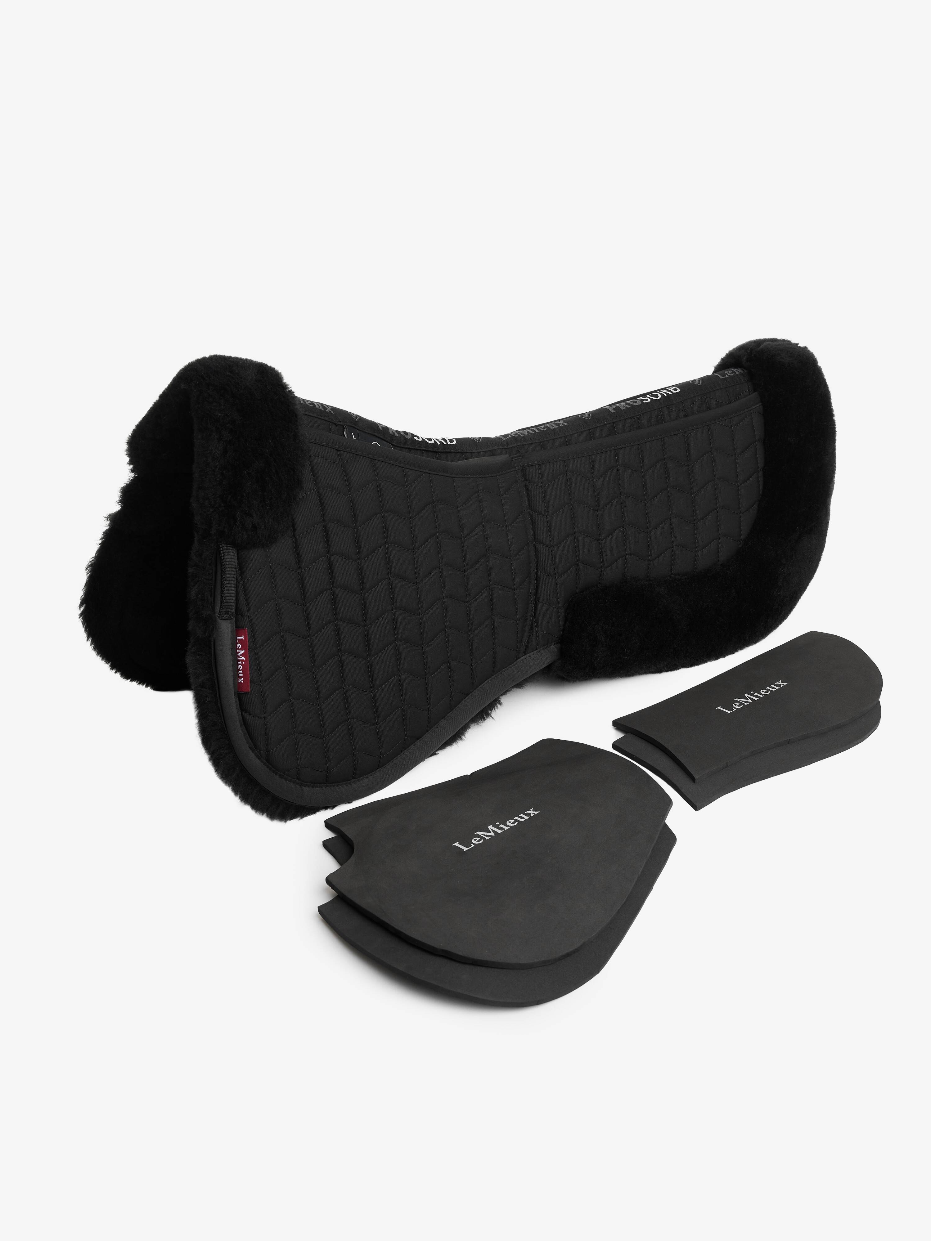 LeMieux Merino+ ProSorb 2 Pocket Half Pad - Black