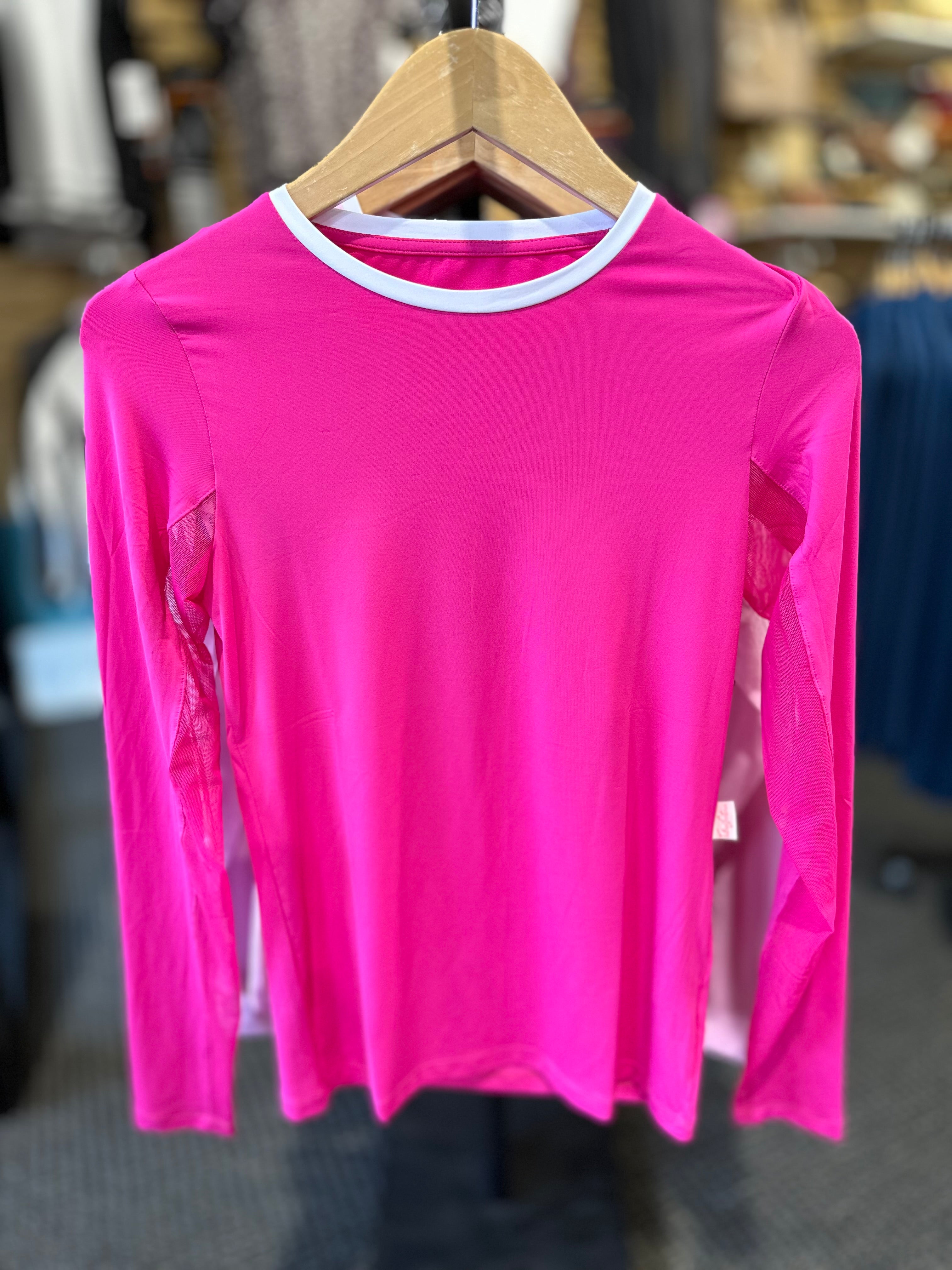 Tailored Sportsman IceFil Long Sleeve Tee - Barbie Pink