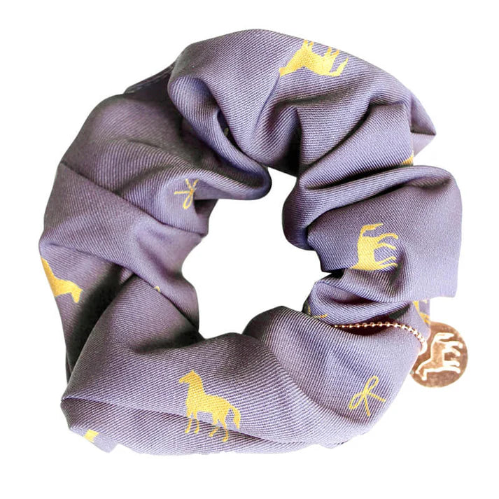 Spiced Equestrian Pony Print Scrunchie - Pepper