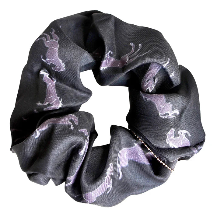 Spiced Equestrian Bascule Scrunchie - Onyx