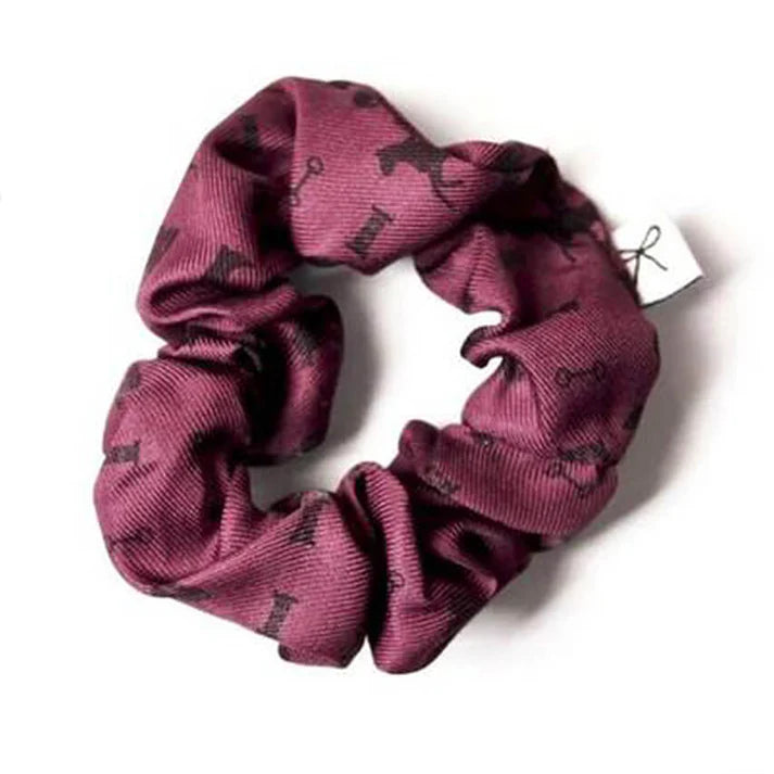 Spiced Equestrian Show Circuit Scrunchie - Wine