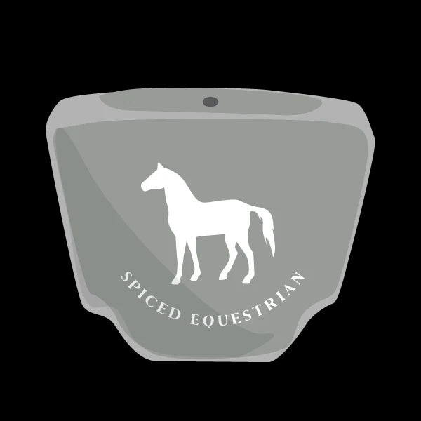 Spiced Equestrian Treat Pouch - Grey