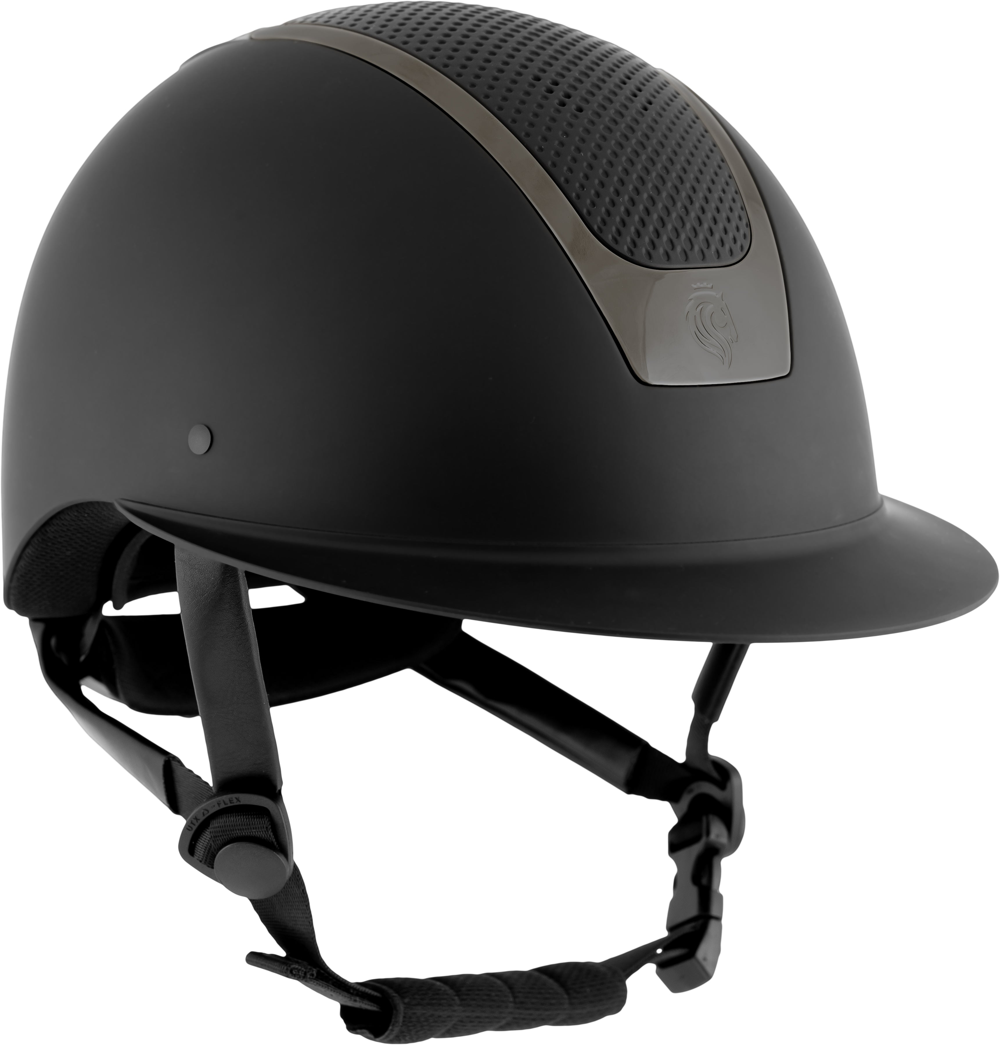 Equinavia Crown MIPS® Riding Helmet - Black/Gunmetal