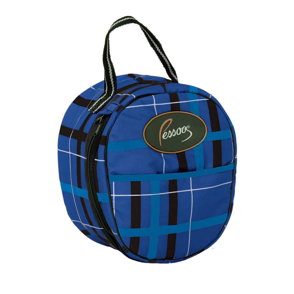 Pessoa Alpine 1200 Denier Nylon Helmet Bag - Navy/Black Plaid