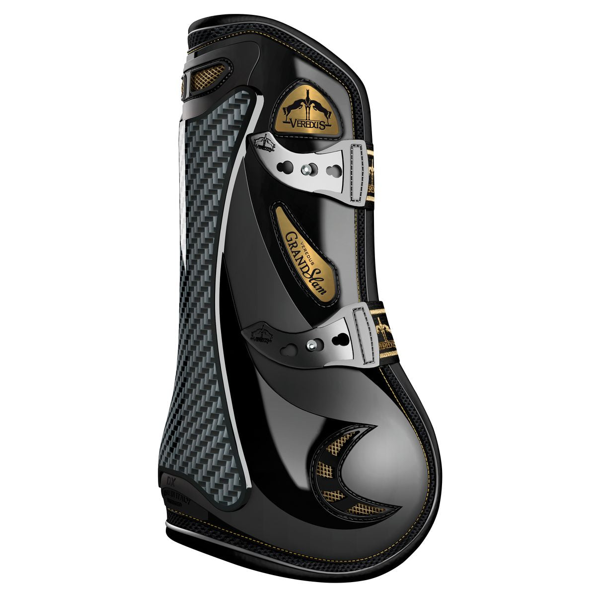 Veredus Grandslam Vento Carbon Gel Front Boots - Black/Gold