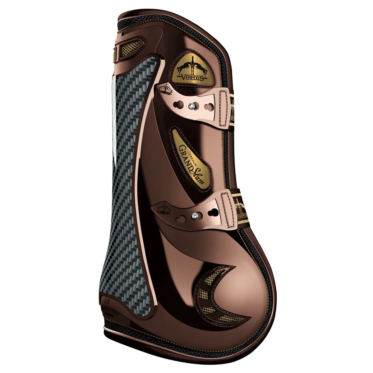 Veredus Grandslam Vento Carbon Gel Front Boots - Brown/Gold