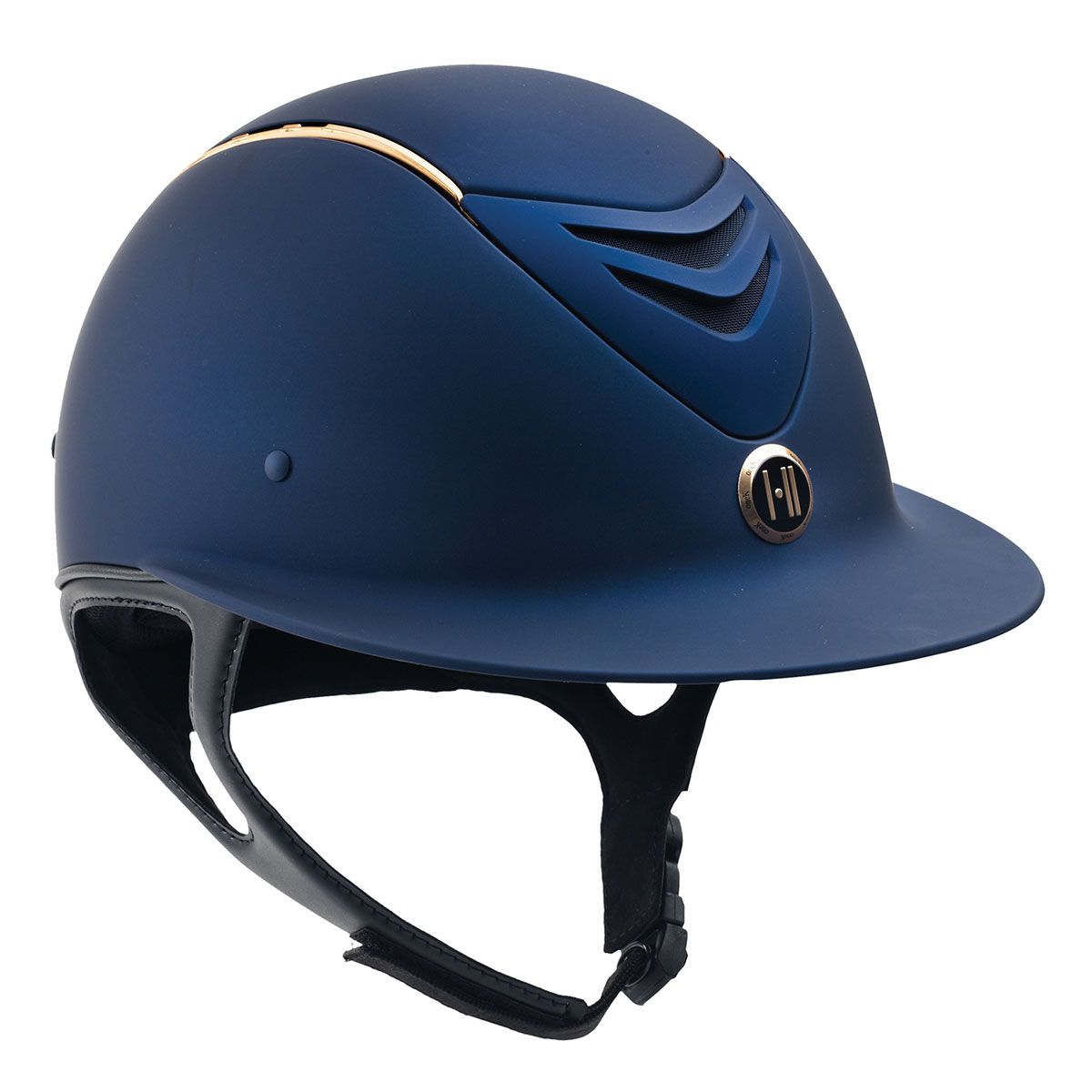 One K Avance MIPS CCS Wide Brim - Navy Matte Rose Gold Stripe