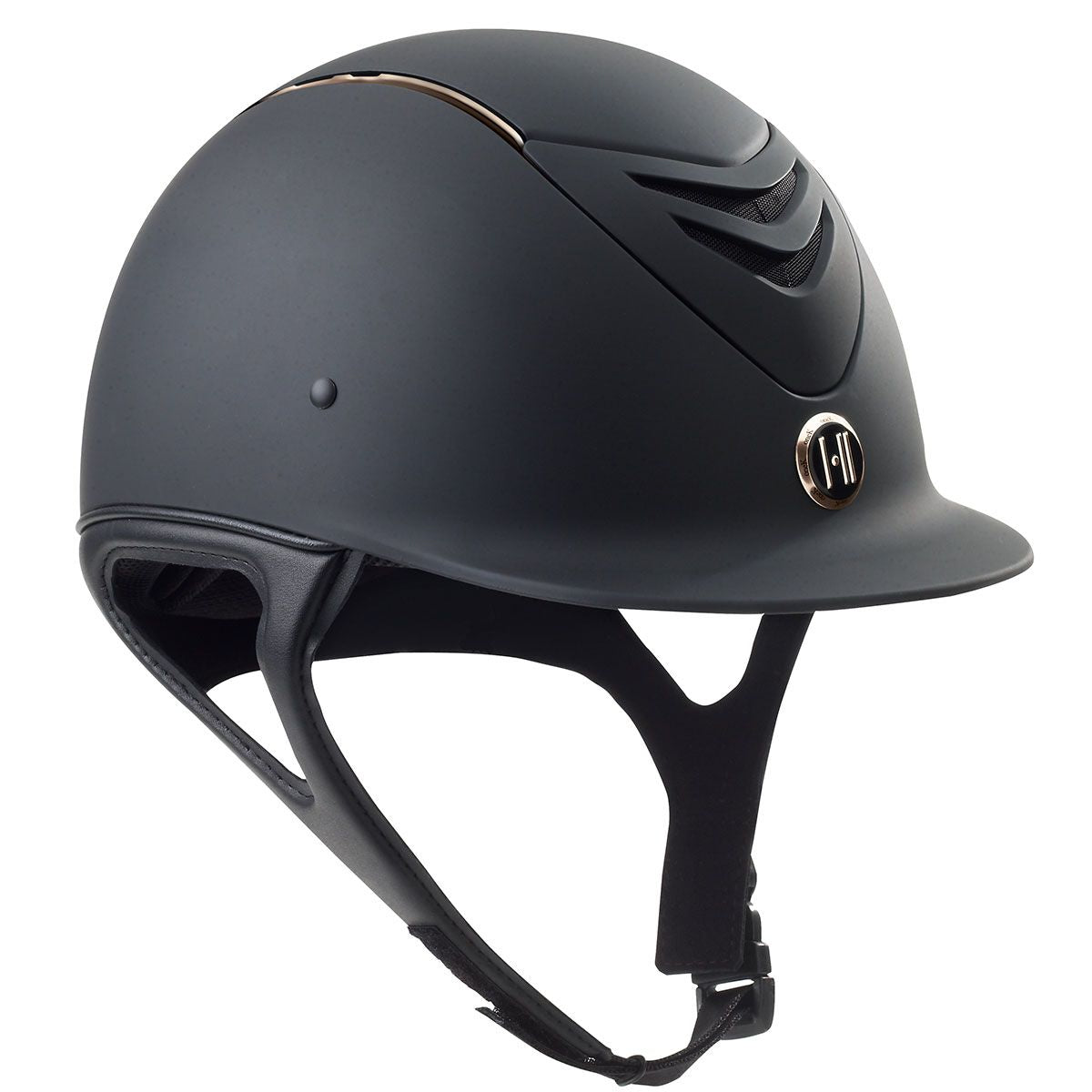 One K MIPS CCS Helmet - Black Matte Rose Gold Stripe