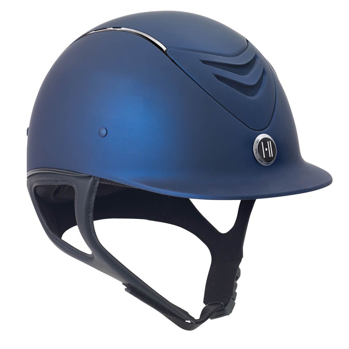 One K MIPS CCS Helmet - Navy Matte Chrome Stripe