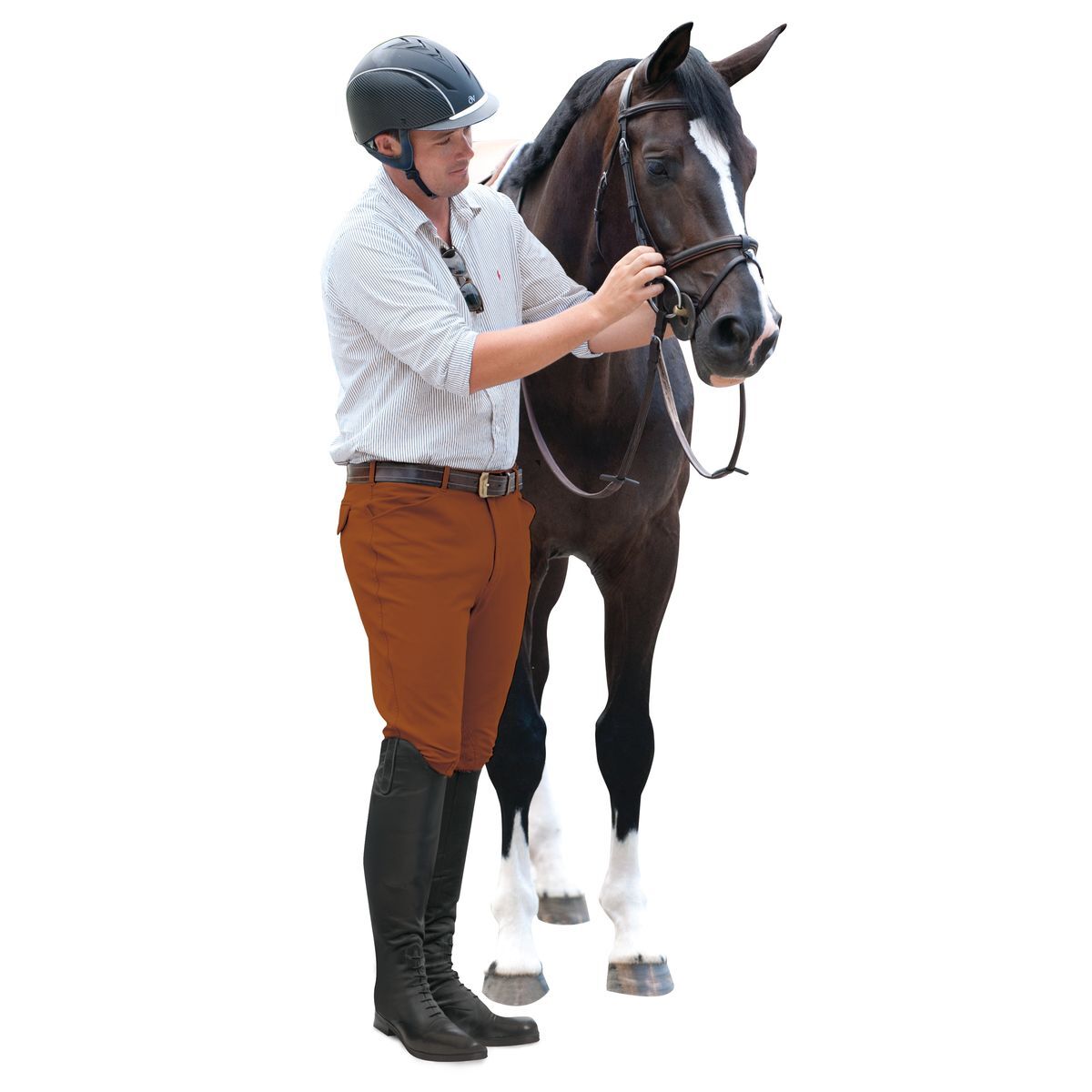 Ovation Men's Euroweave Breech - Classic Rust