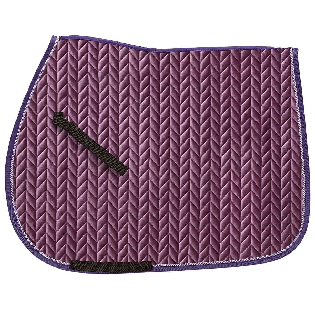 Ovation Elegance Velvet All Purpose Saddle Pad - Purple/Mauve/Purple