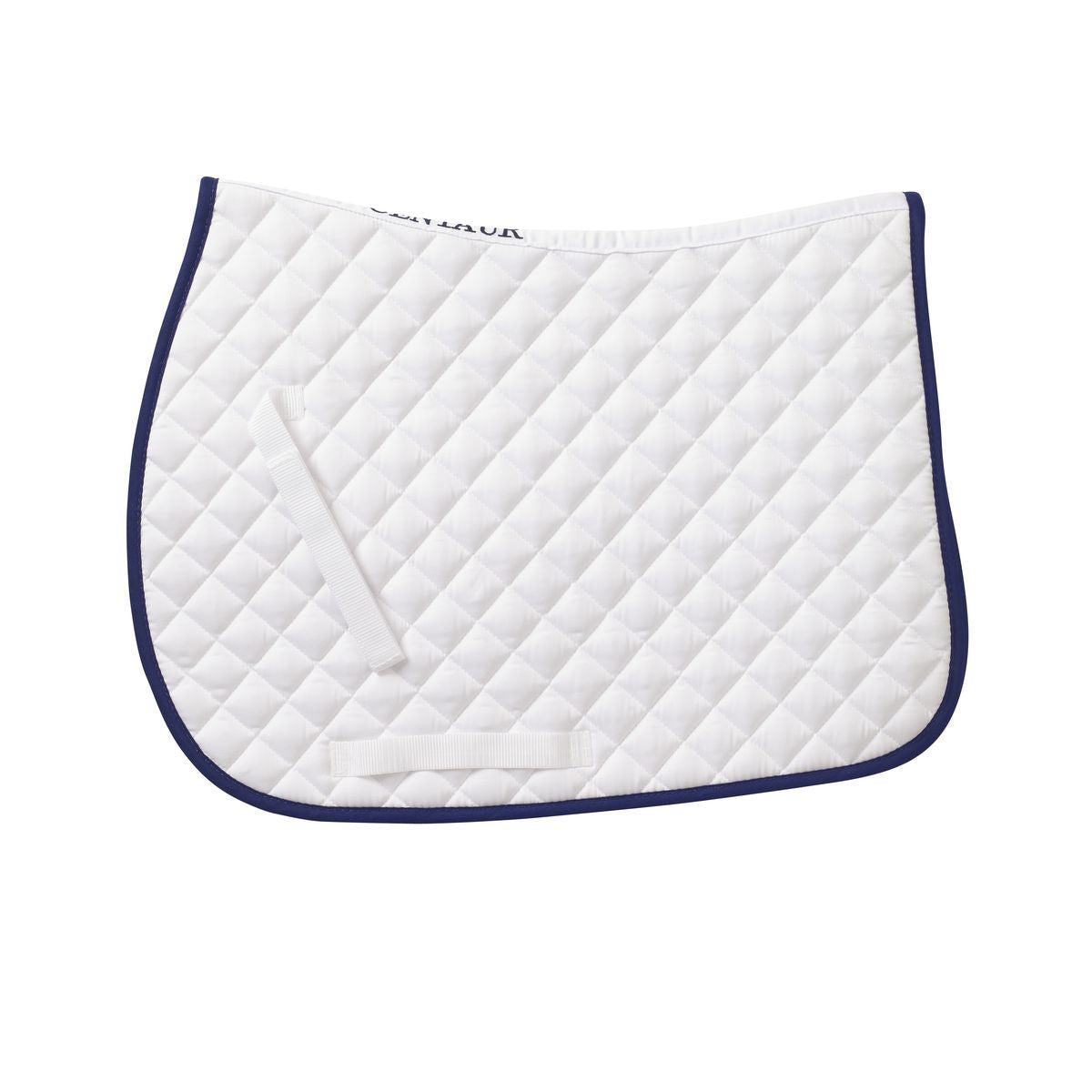 Centaur Imperial Quilted Pony Pad - White/Navy