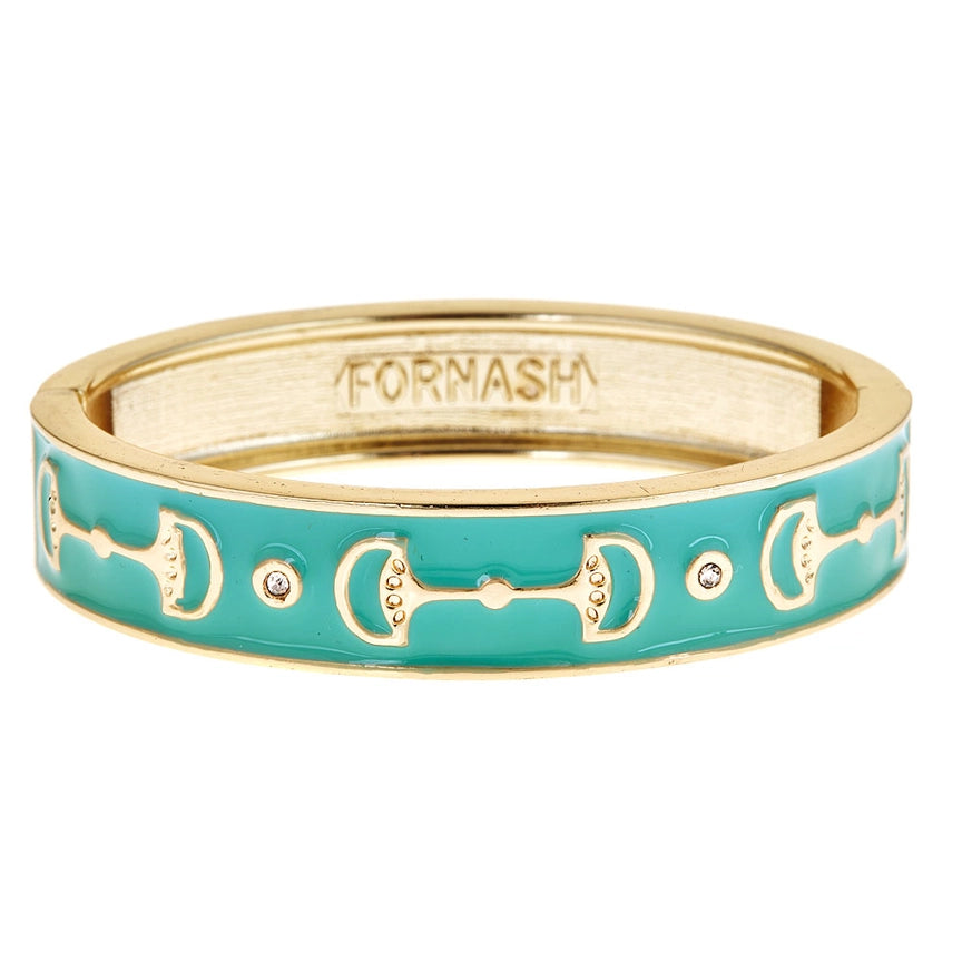 Fornash Gold Cup Bracelet - Aqua