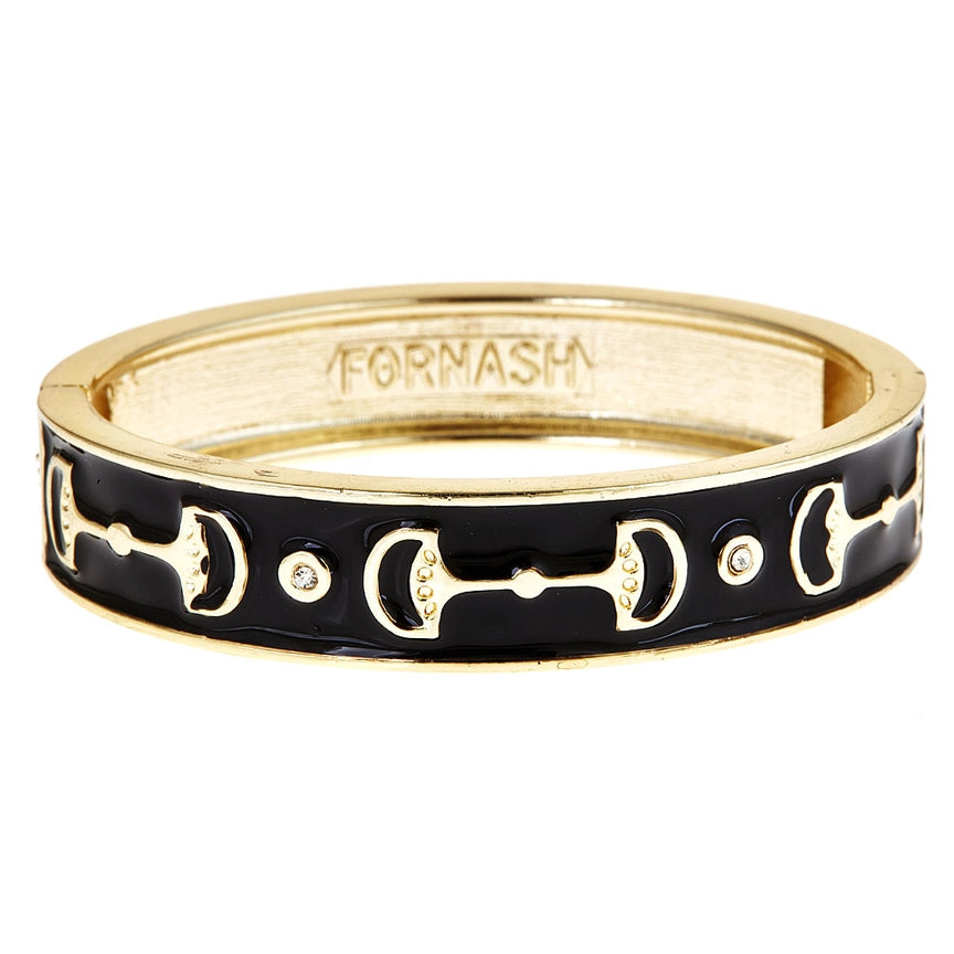 Fornash Gold Cup Bracelet - Black