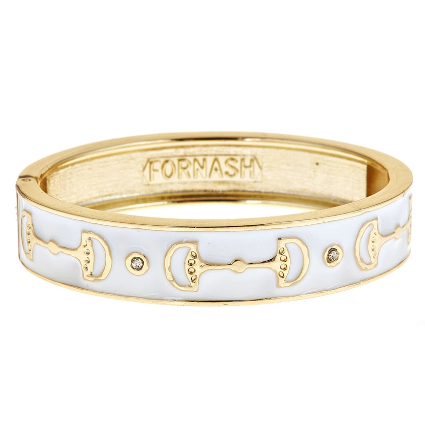 Fornash Gold Cup Bracelet - White