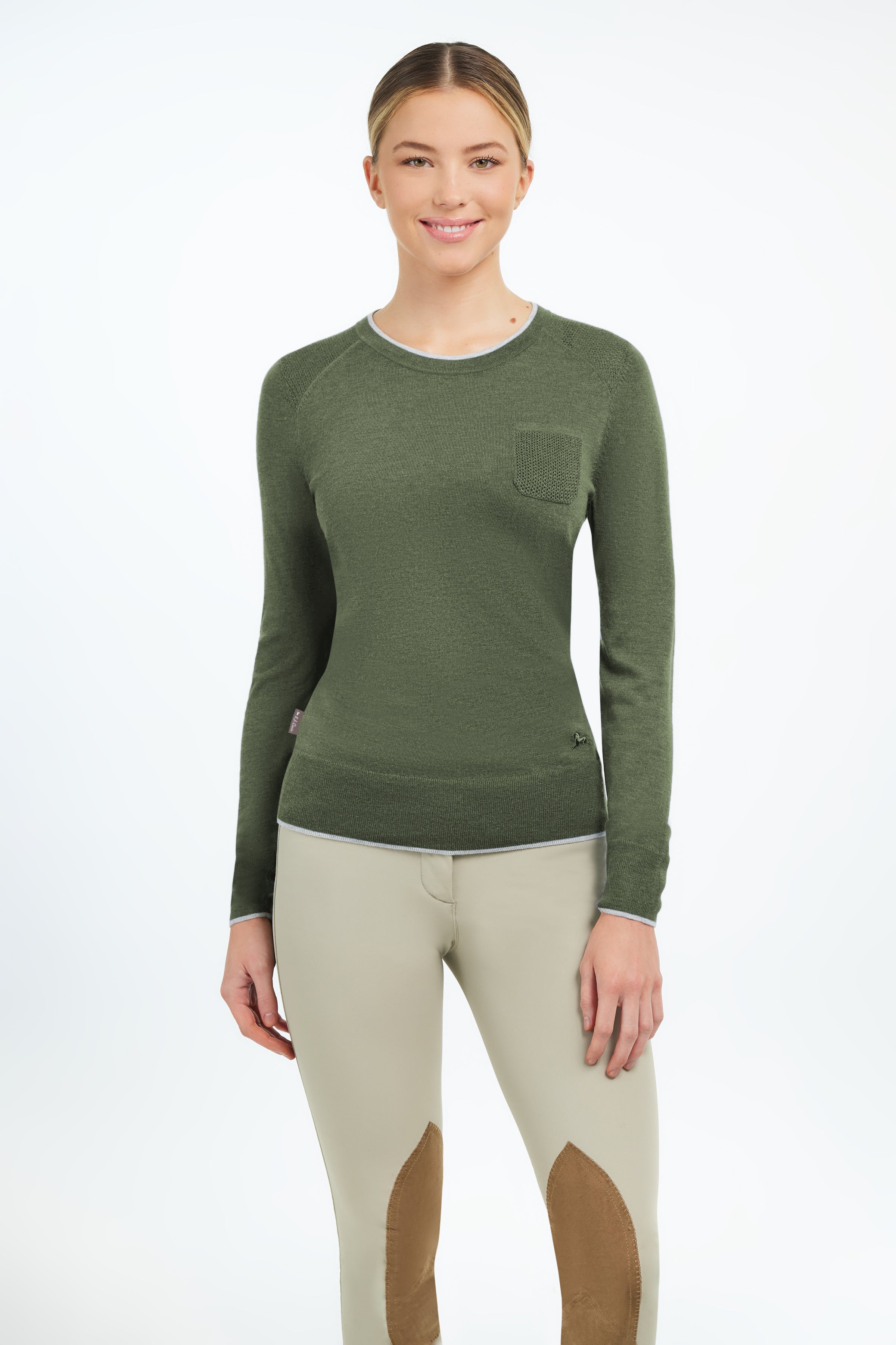 RJ Classic Mollie Sweater - Olive Heather