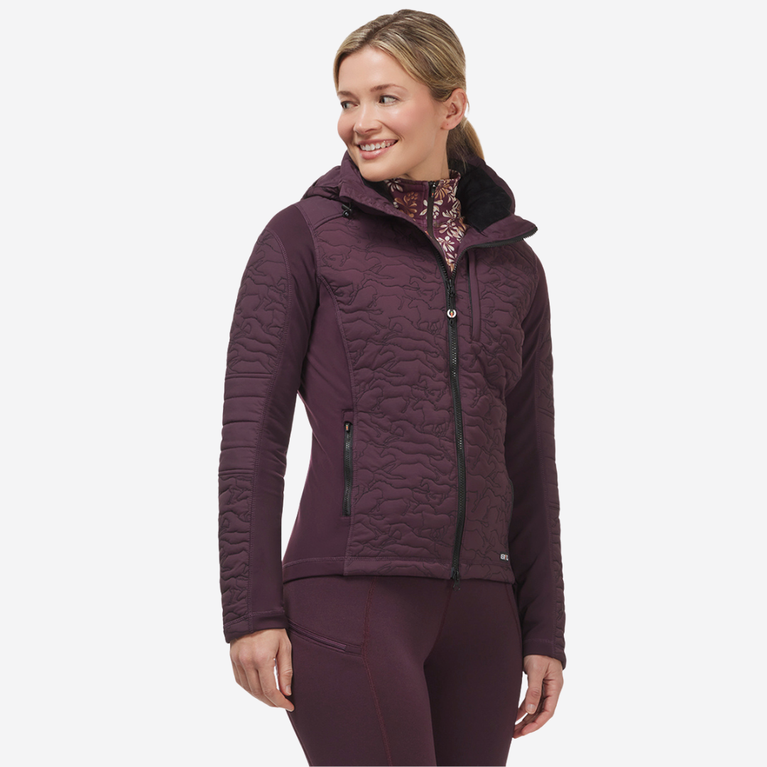 Kerrits Round Up Quilted Jacket - Vineyard