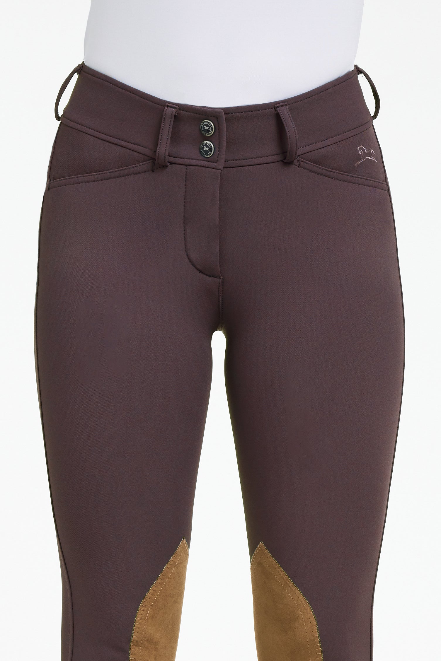 RJ Classics Gracie Knee Patch Breech - Grape Wine