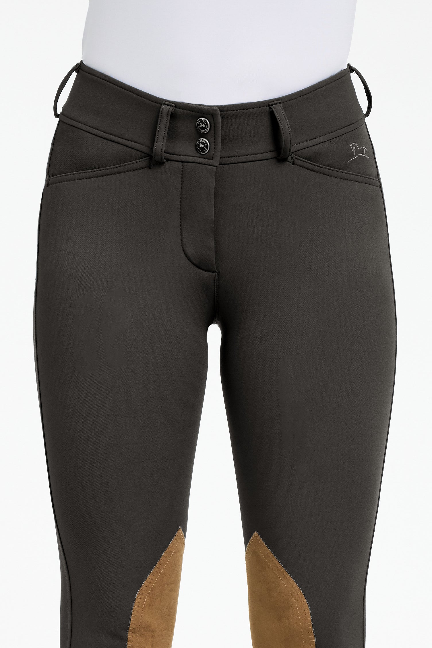 RJ Classics Gracie Knee Patch Breech - Black Olive