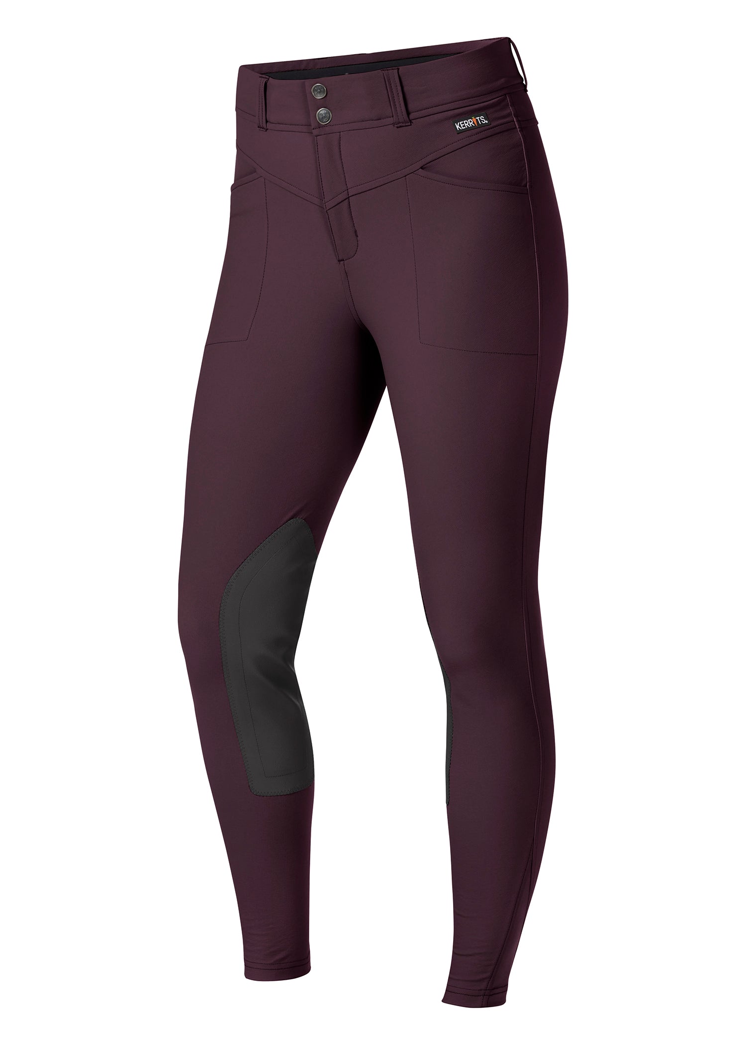 Kerrits Crossover II Knee Patch Breech  - Vineyard