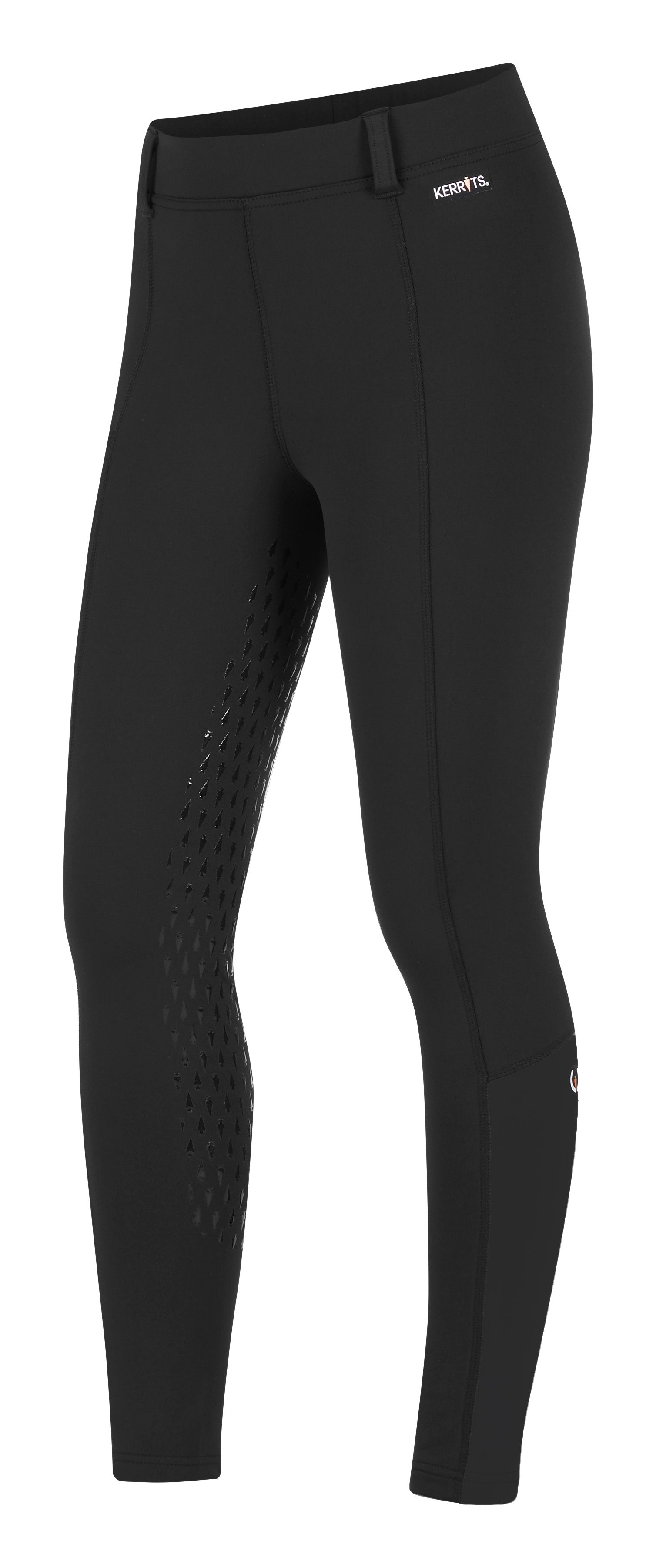 Kerrits Kids Thermo Tech Full Leg Tight - Black/Black