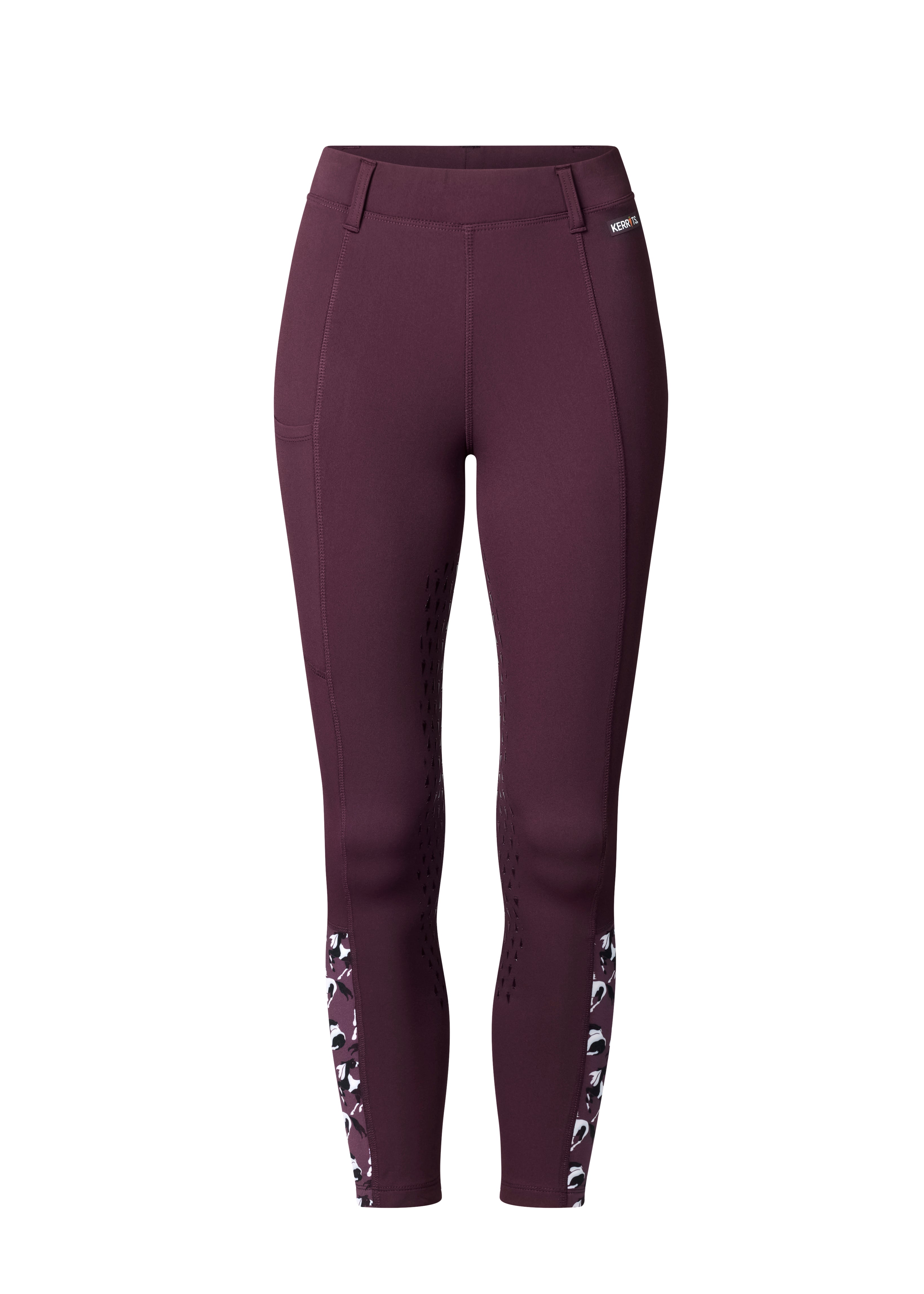 Kerrits Kids Thermo Tech Full Leg Tight - Vineyard/Vineyard Mod Mares