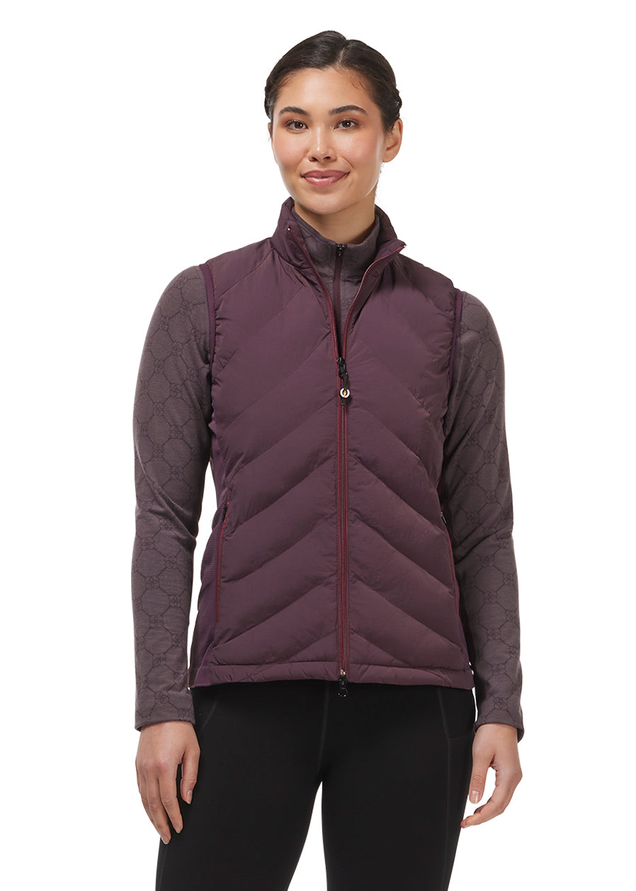 Kerrits EquiTech Hybrid Quilted Riding Vest - Vineyard