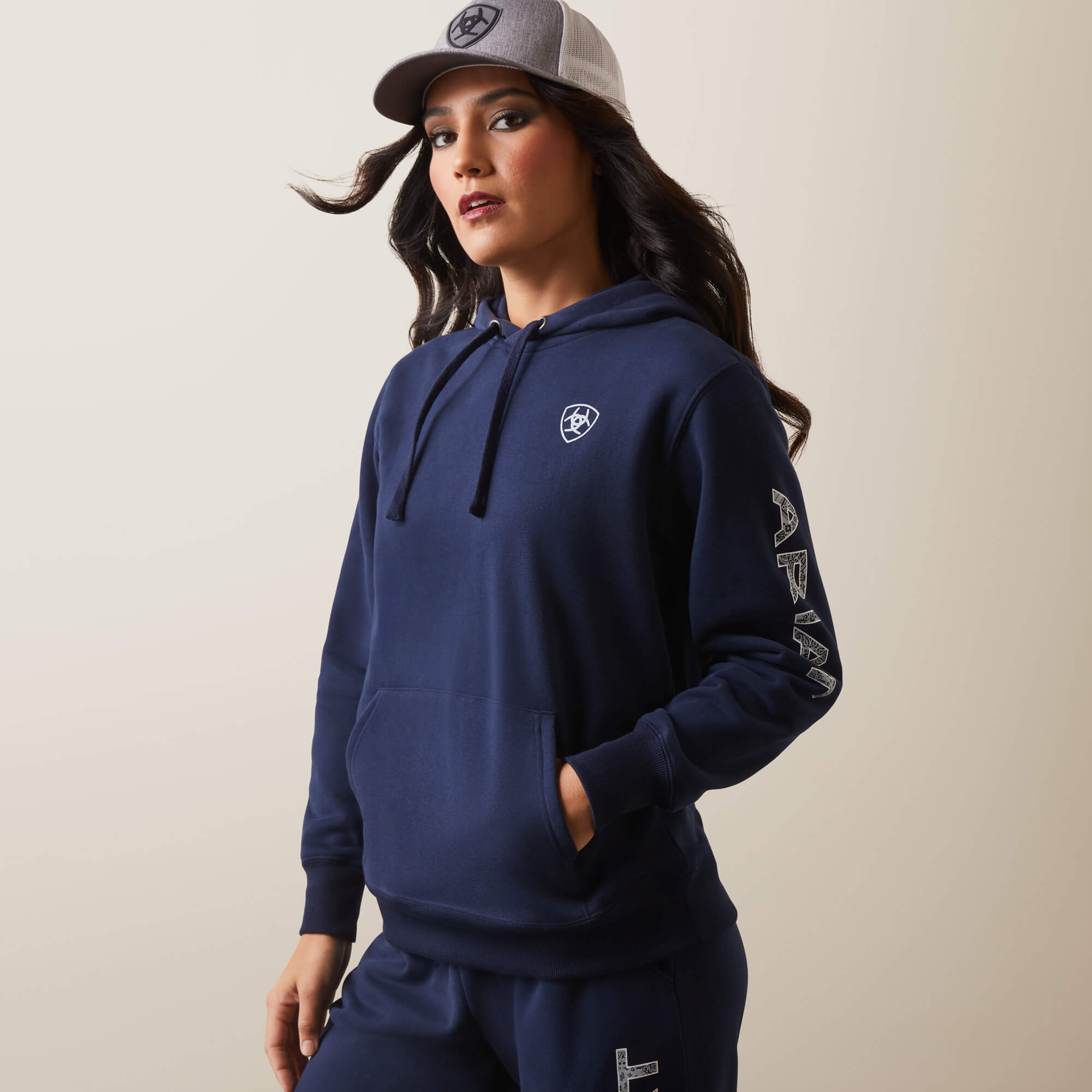 Ariat Logo Hoodie - Navy