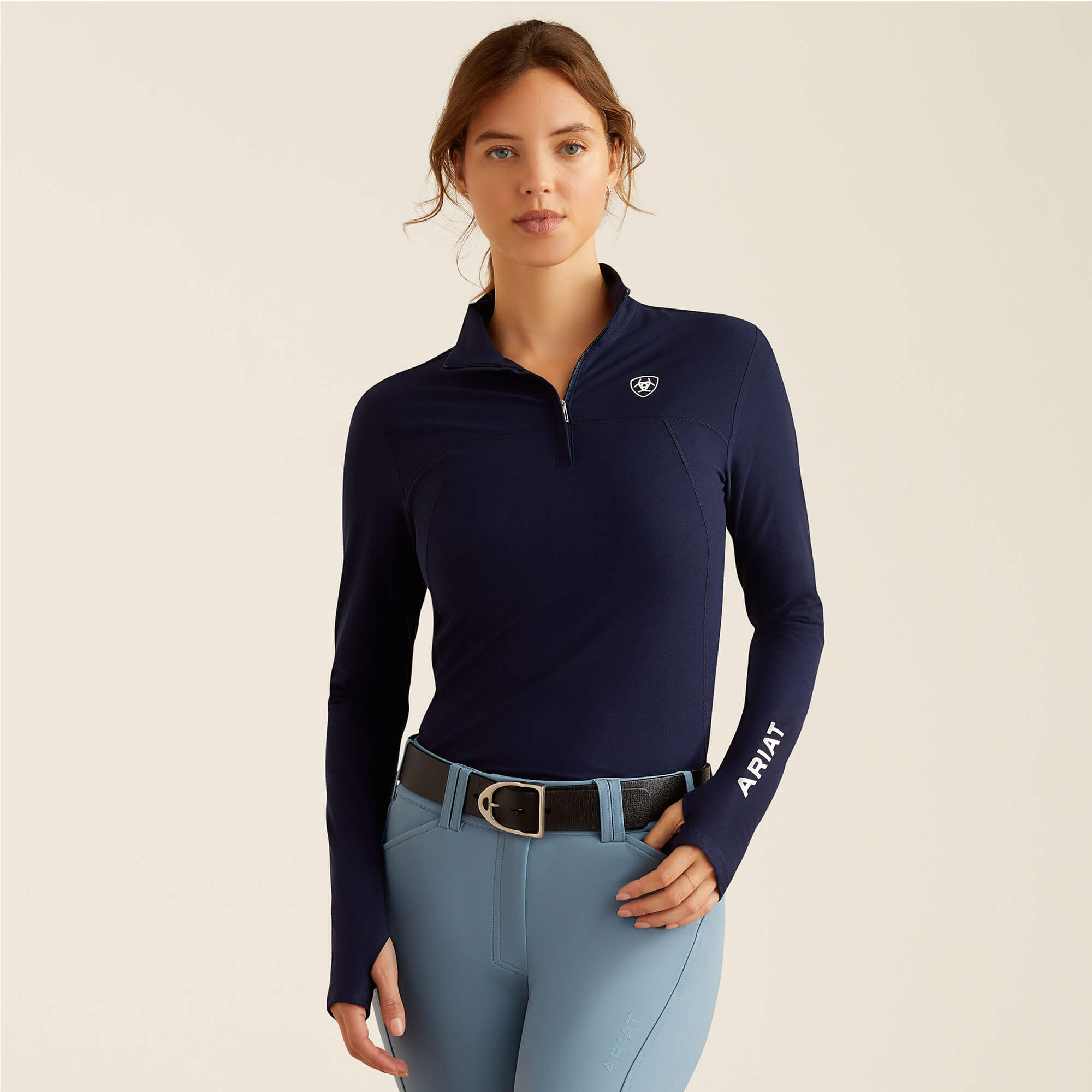 Ariat Lowell 3.0 1/4 Zip Baselayer - Navy